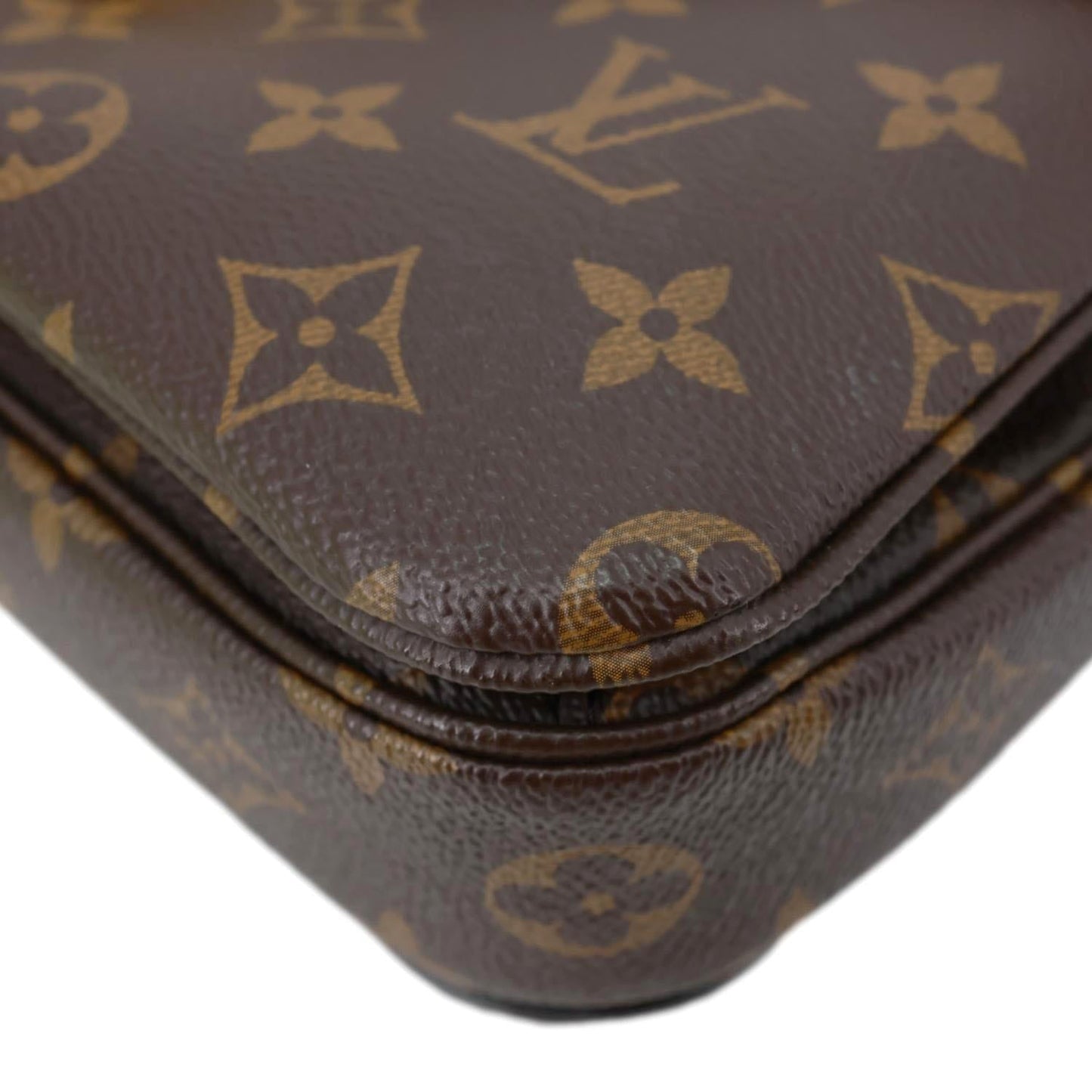 LOUIS VUITTON Metis Pochette Monogram Canvas Crossbody Bag Brown