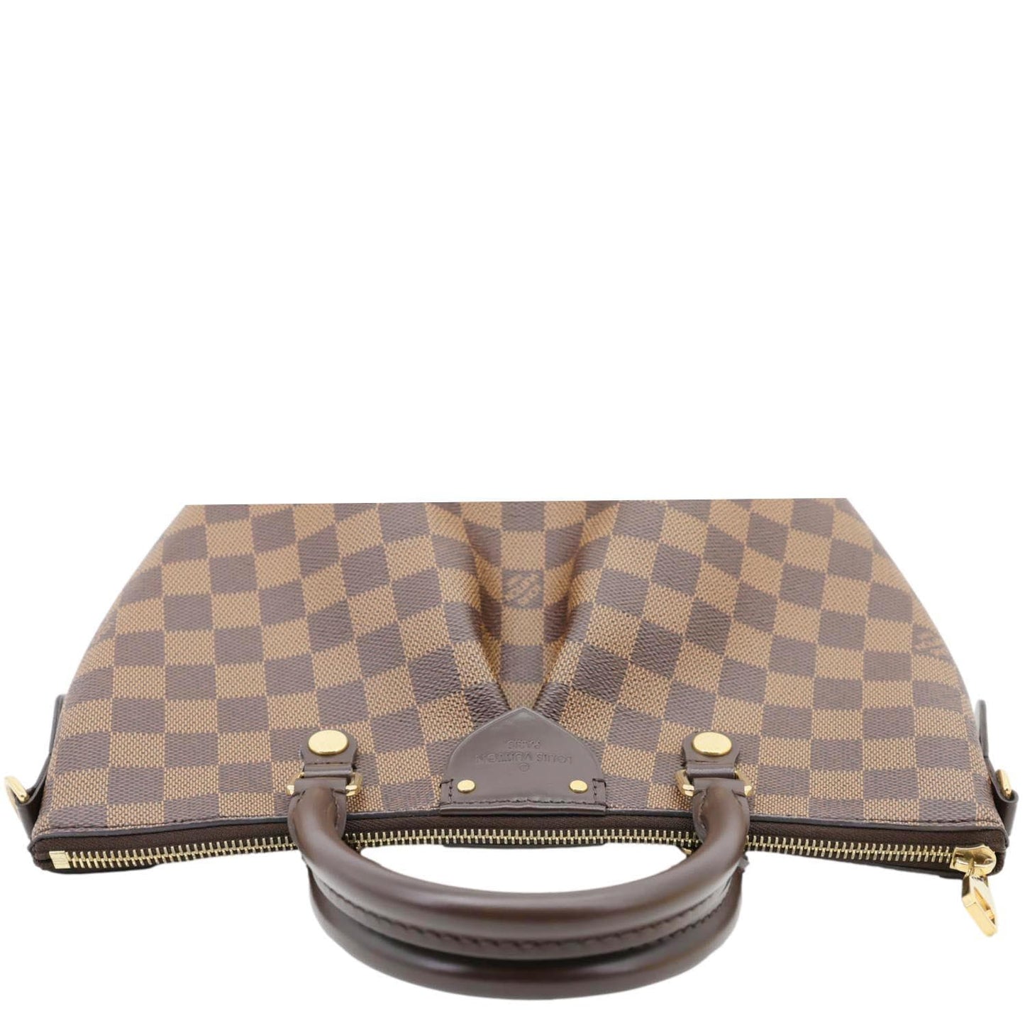 LOUIS VUITTON Siena MM Damier Ebene Shoulder Bag Brown