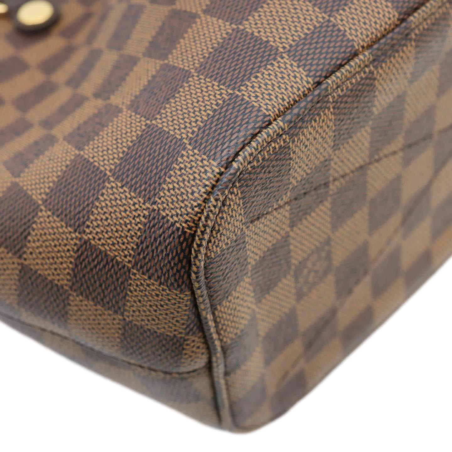 LOUIS VUITTON Siena MM Damier Ebene Shoulder Bag Brown