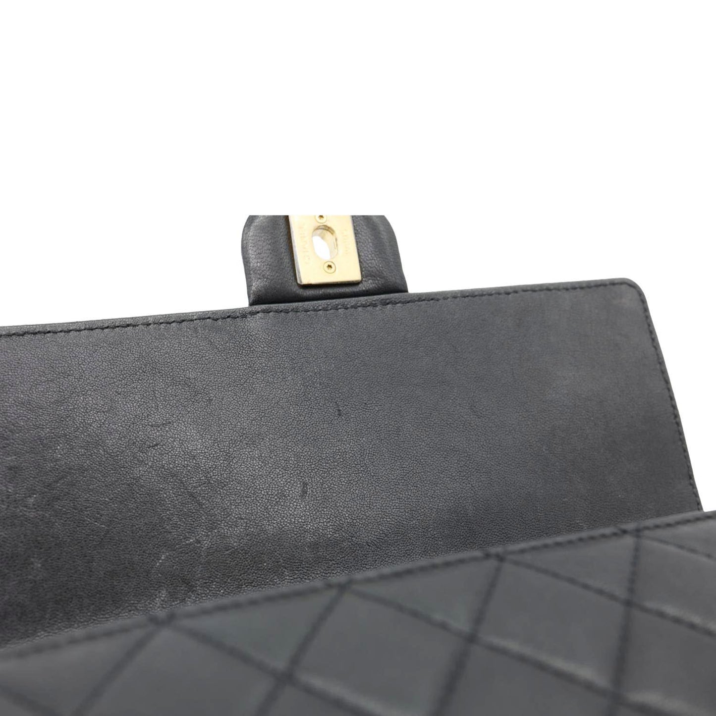 CHANEL Chic Pearls Flap Small Quilted Leather Shoulder Bag Black