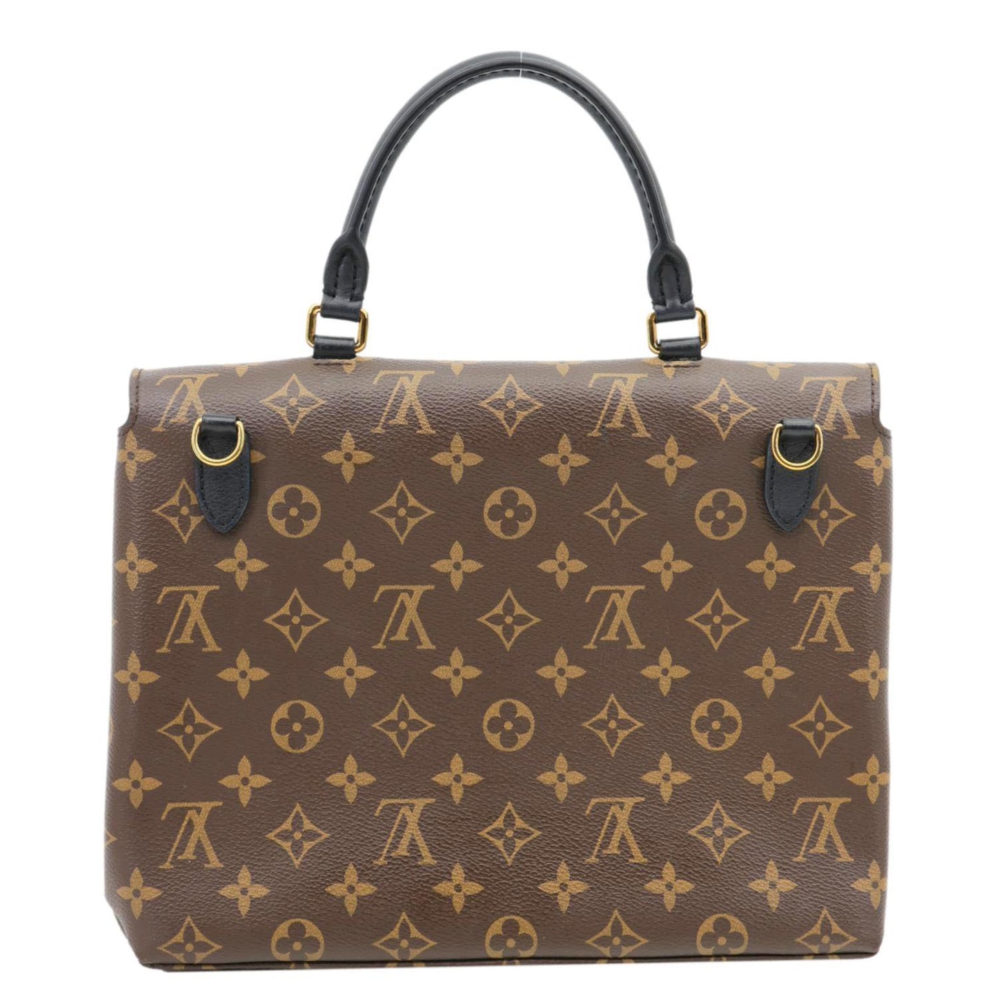 LOUIS VUITTON Marignan Python Monogram Canvas Shoulder Bag Brown