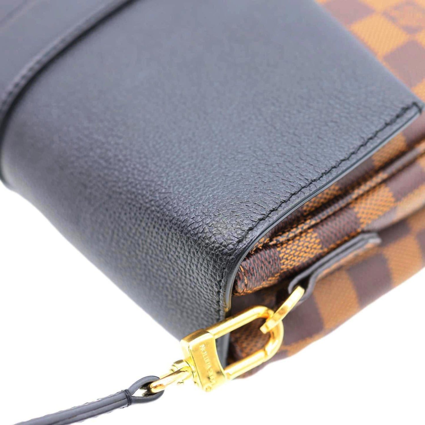 LOUIS VUITTON Clapton Damier Ebene Crossbody Bag Brown