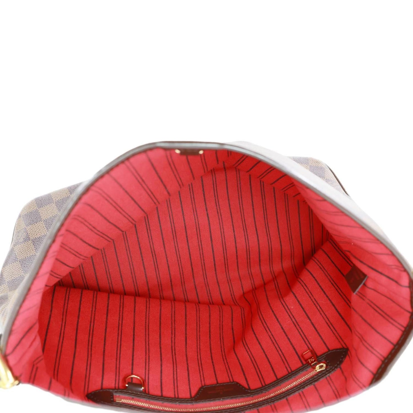 LOUIS VUITTON Delightful PM Damier Ebene Hobo Bag Brown