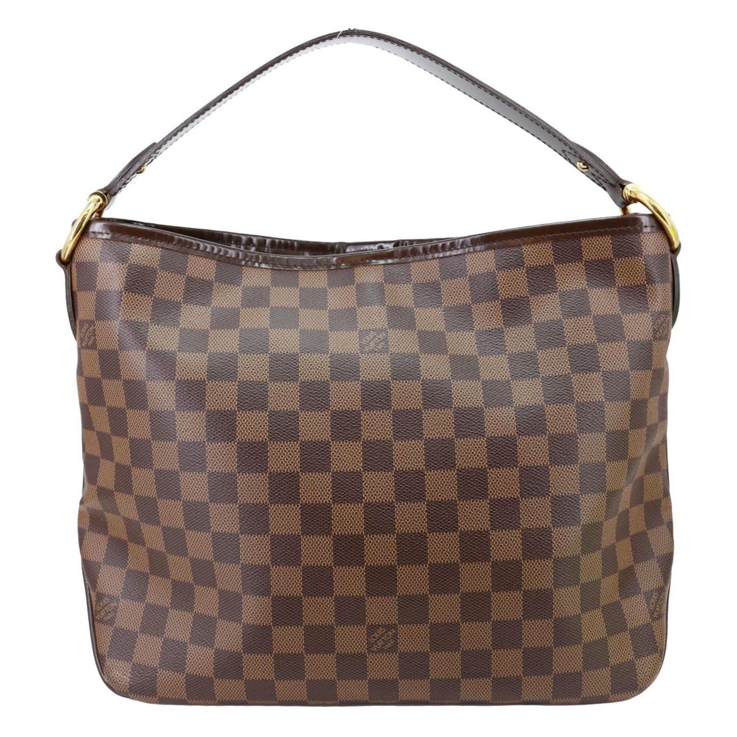 LOUIS VUITTON Delightful PM Damier Ebene Hobo Bag Brown