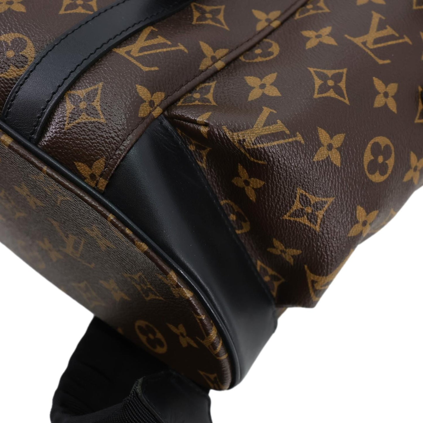 LOUIS VUITTON Christopher PM Monogram Macassar Canvas Backpack Bag Brown