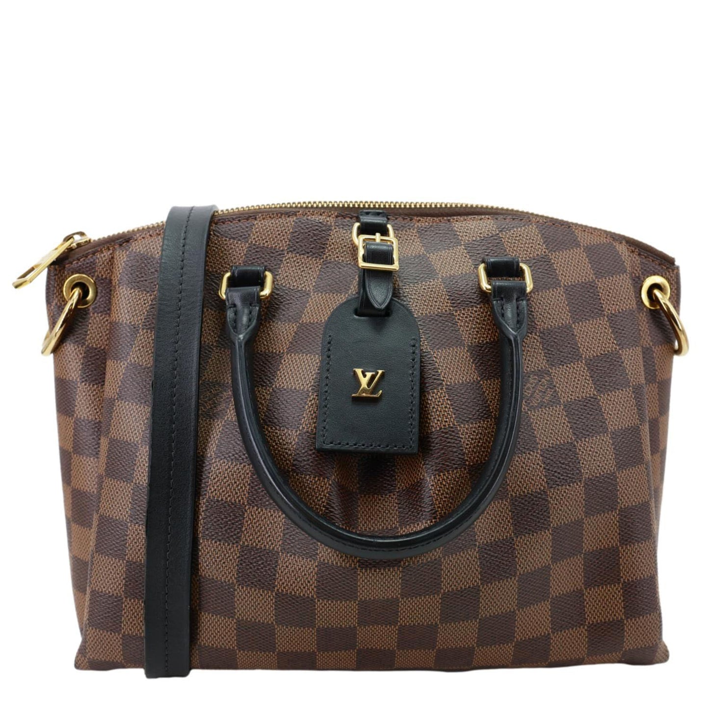 LOUIS VUITTON Odeon PM Damier Ebene Tote Shoulder Bag Brown