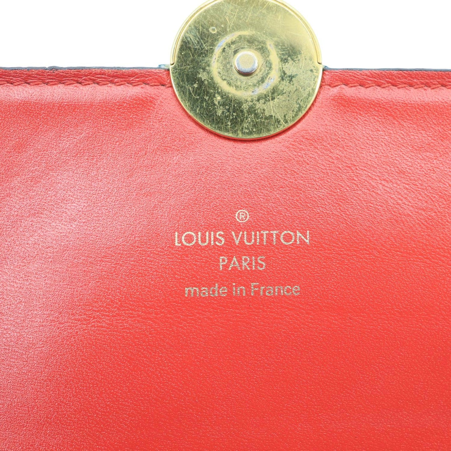 LOUIS VUITTON Patchwork Flore Damier Monogram Denim Chain Wallet Shoulder Bag Blue