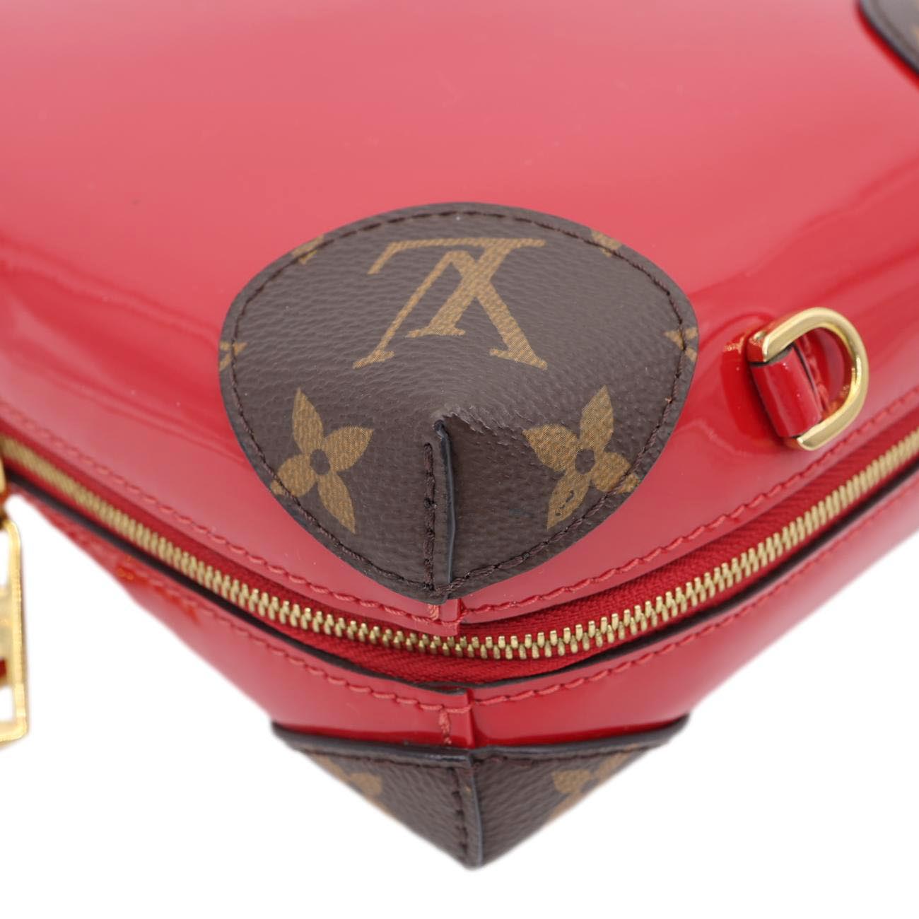 LOUIS VUITTON Venice Patent Miroir Leather Crossbody Bag Scarlet