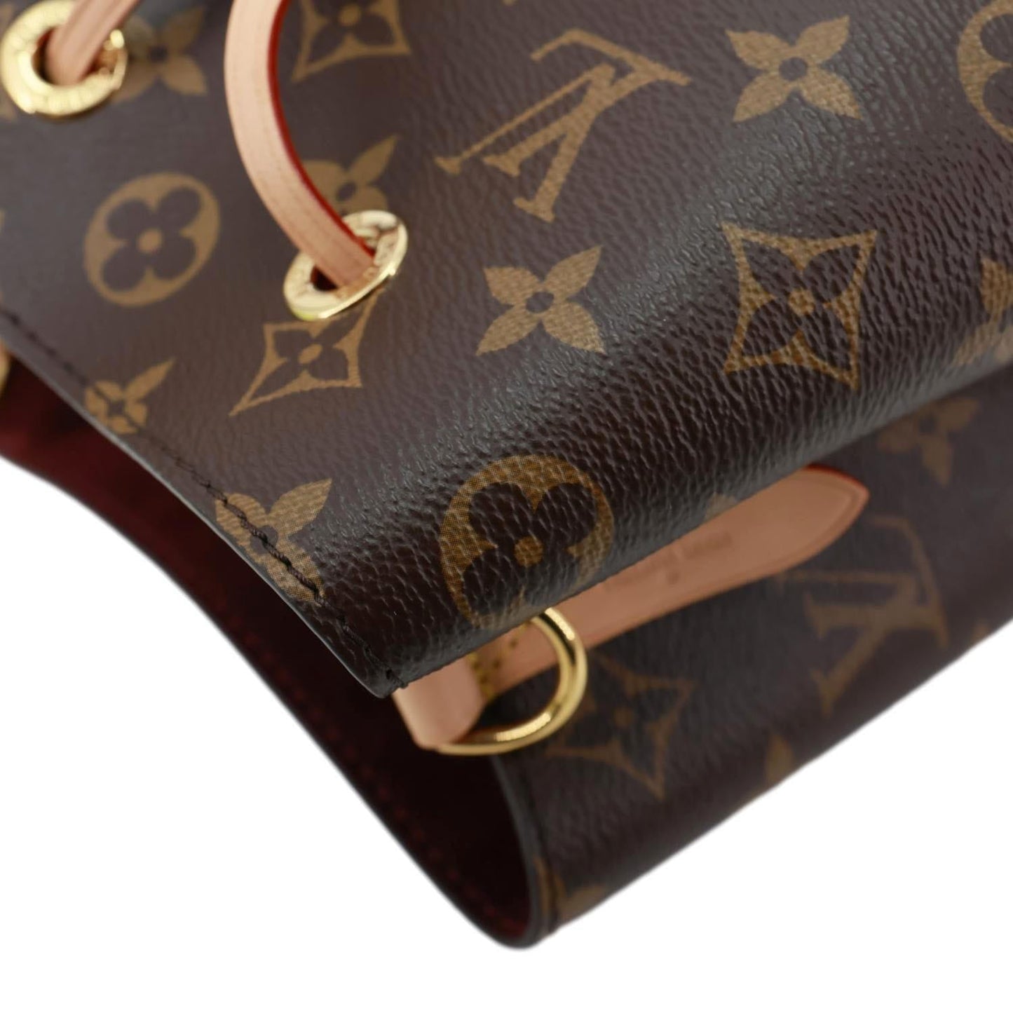 LOUIS VUITTON Neonoe BB Monogram Canvas Bucket Bag Brown