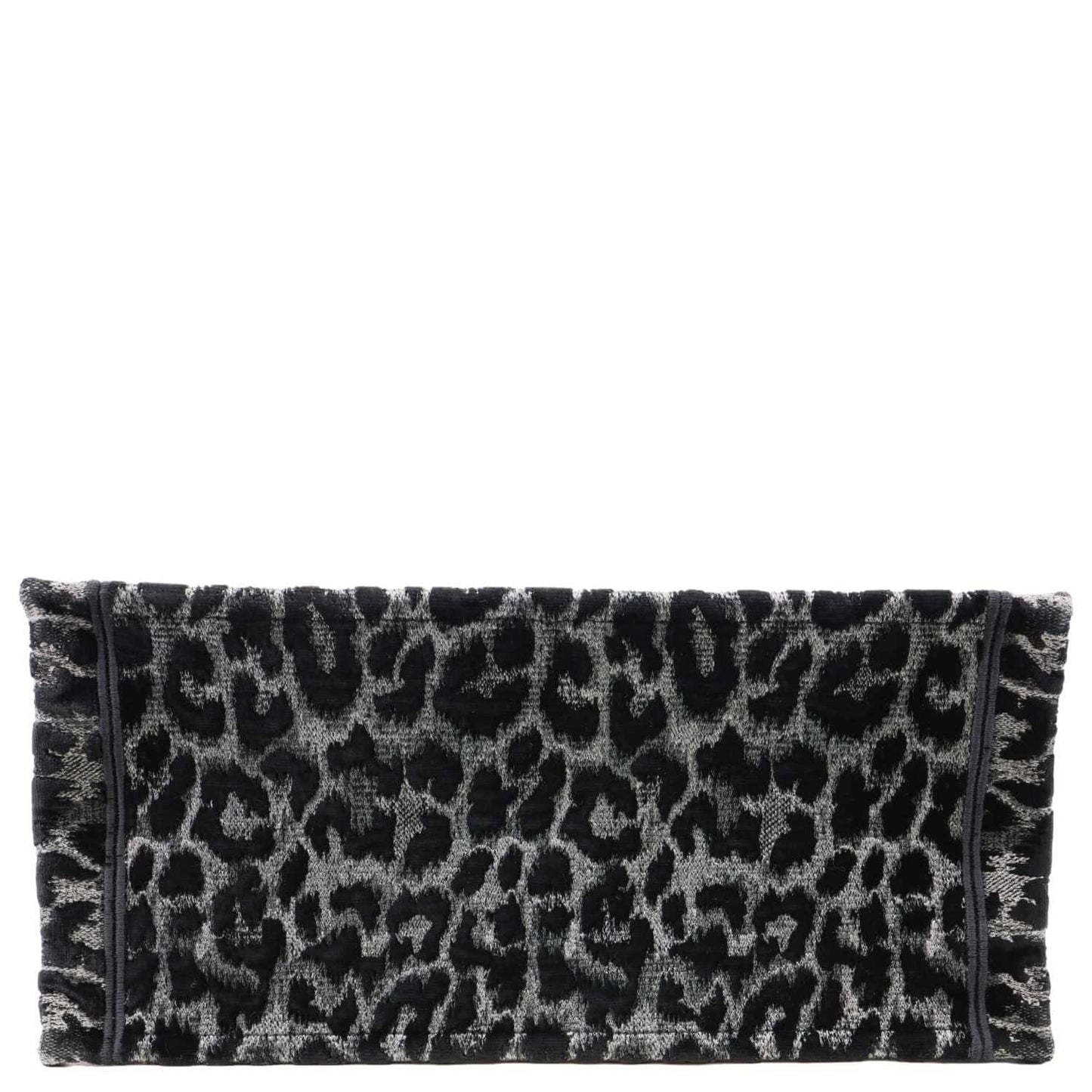 CHRISTIAN DIOR Book Medium Leopard Mizza Embroidered Tote Bag Black
