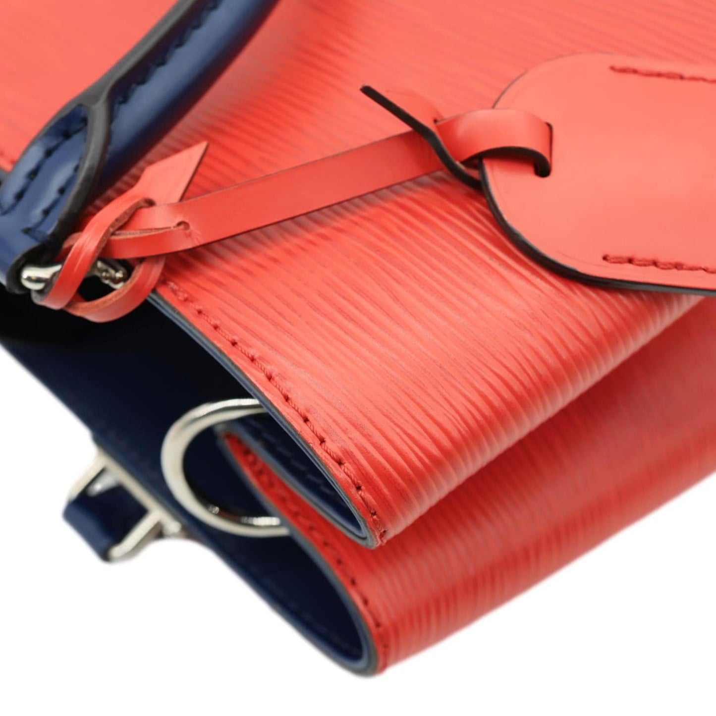 LOUIS VUITTON Kleber PM Epi Leather Shoulder Bag Red