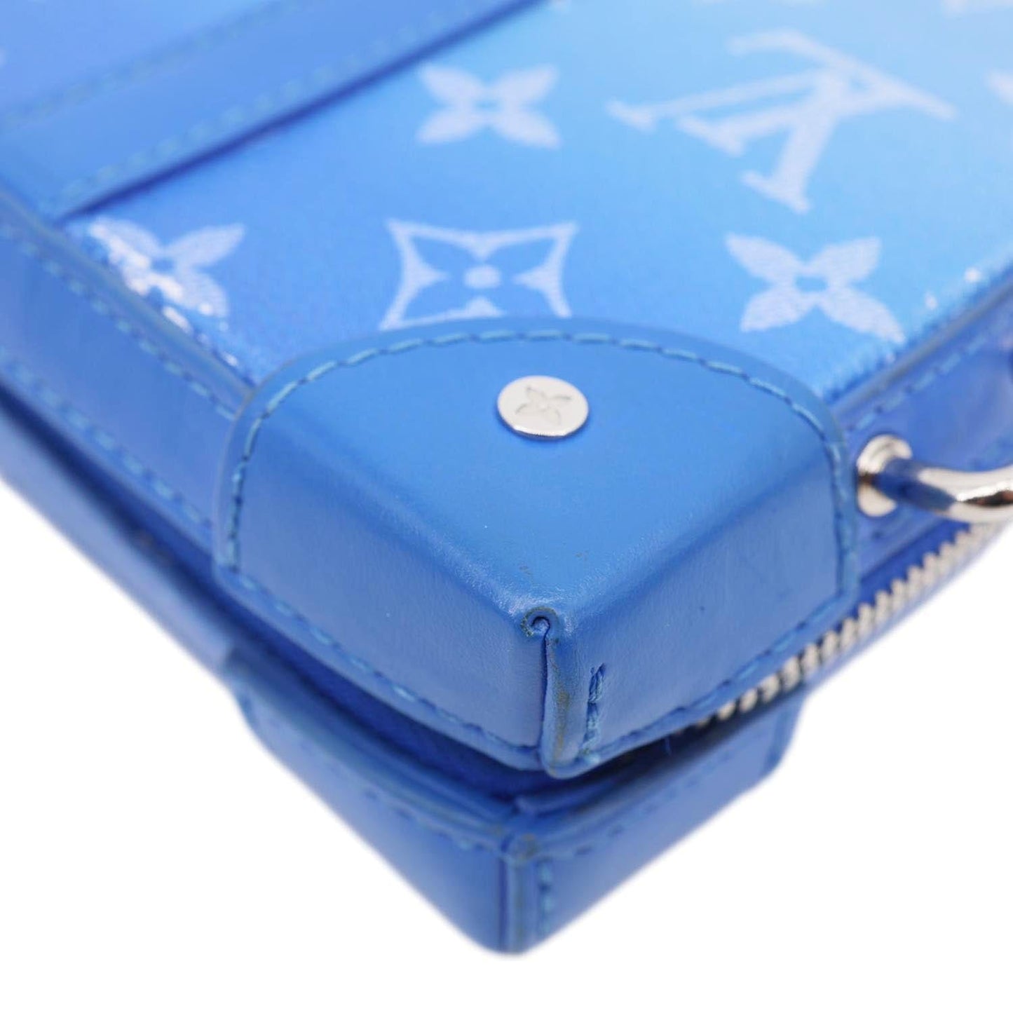 LOUIS VUITTON Soft Trunk Monogram Clouds Crossbody Bag Blue