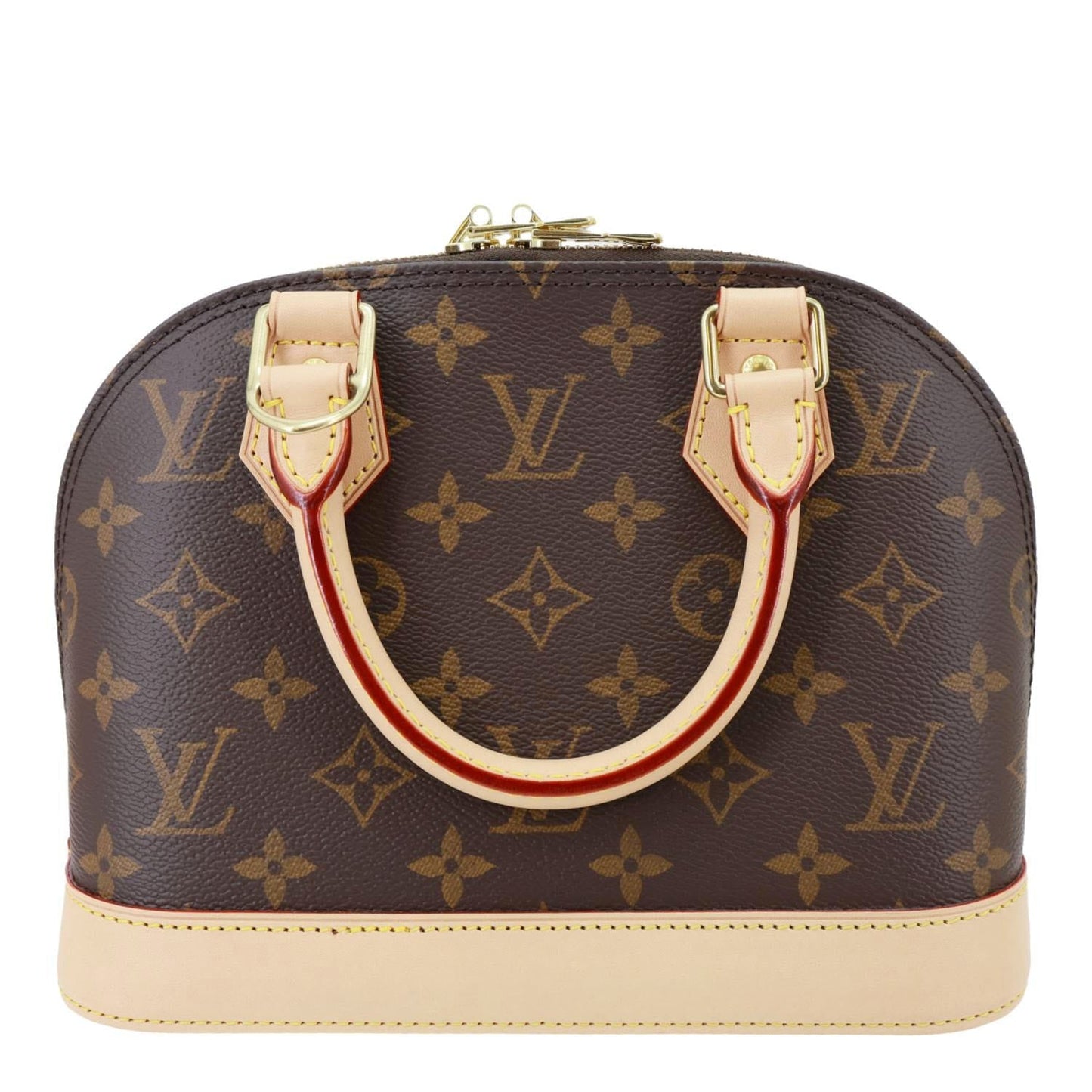 LOUIS VUITTON Alma BB Monogram Canvas Crossbody Bag Brown