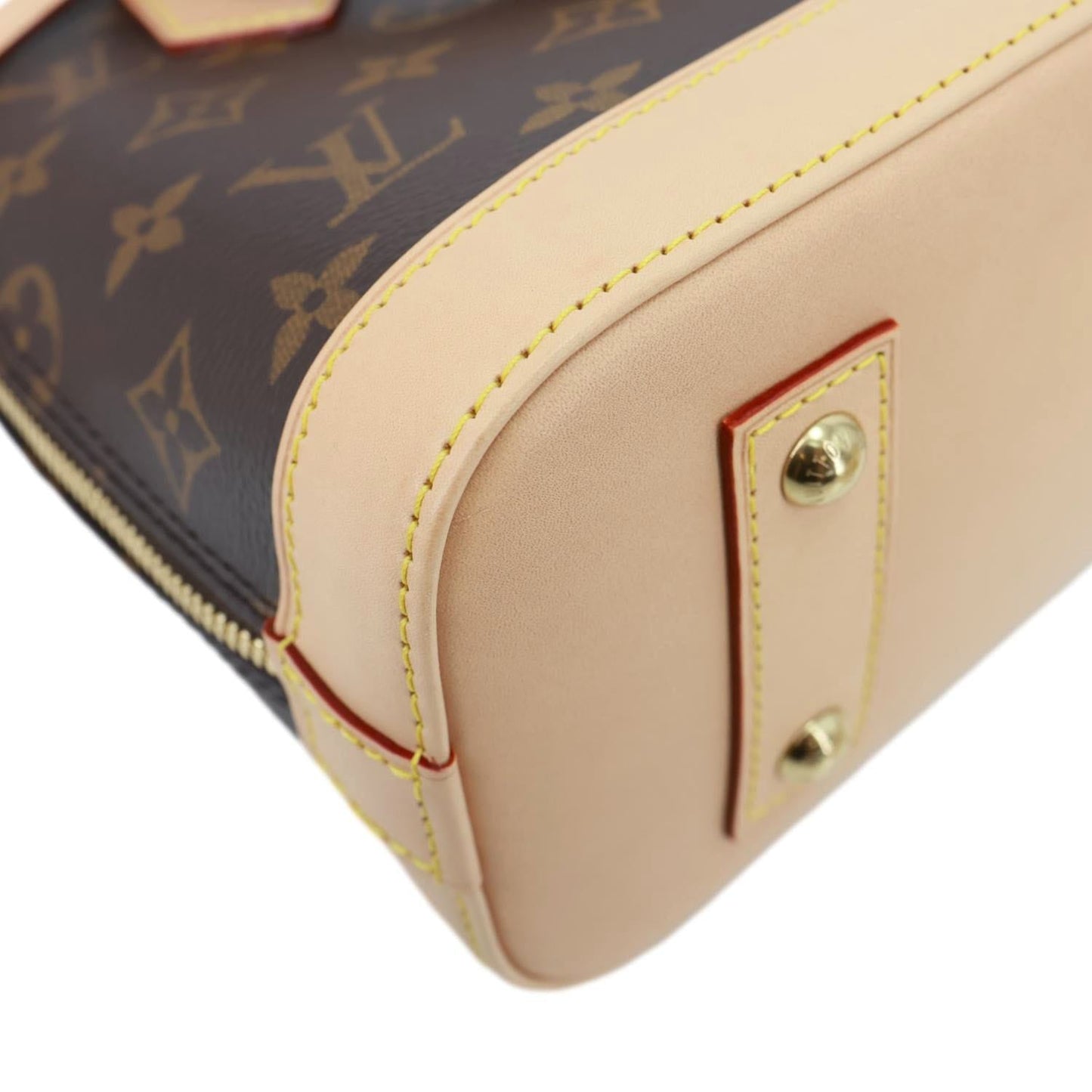 LOUIS VUITTON Alma BB Monogram Canvas Crossbody Bag Brown