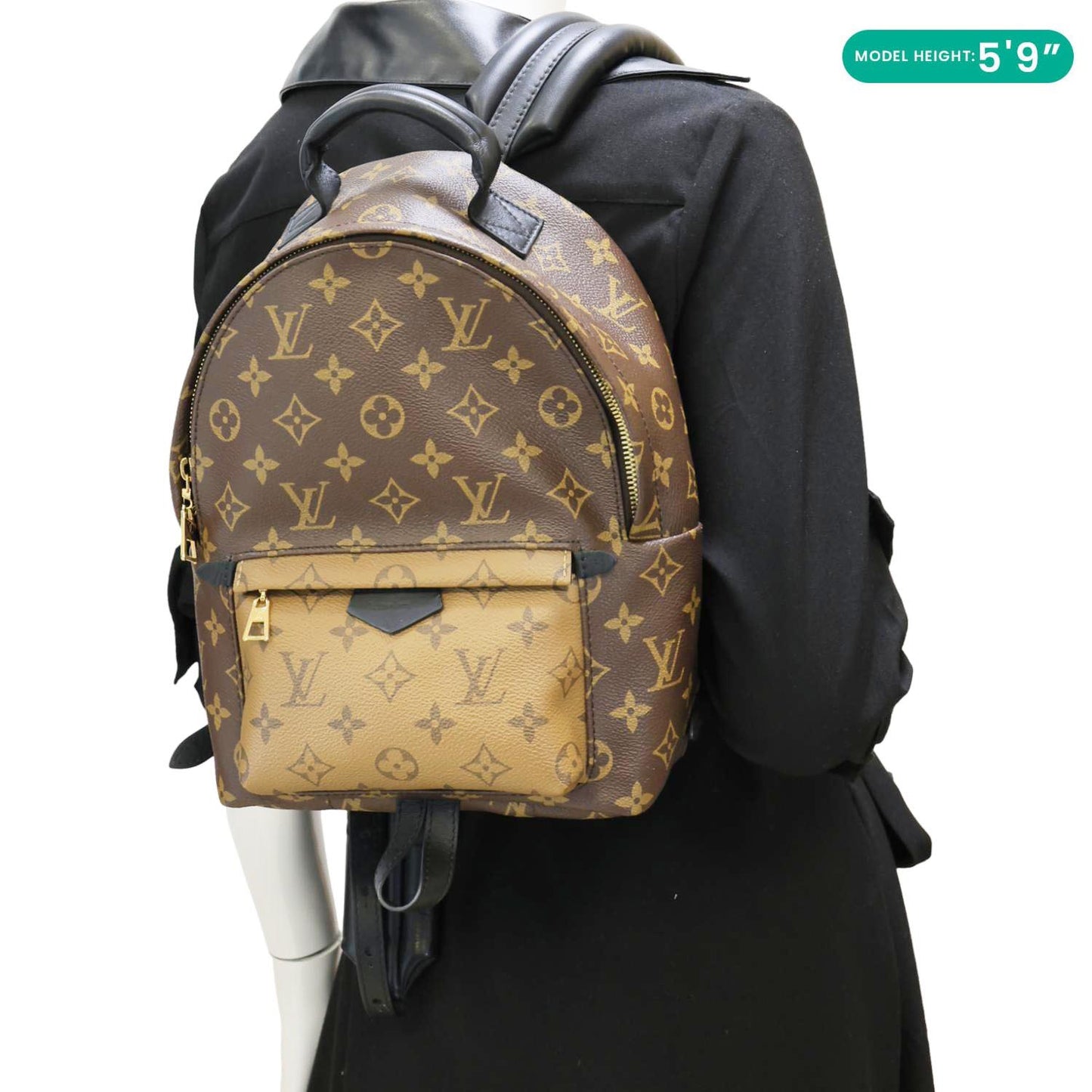 LOUIS VUITTON Palm Springs PM Monogram Reverse Canvas Backpack Brown