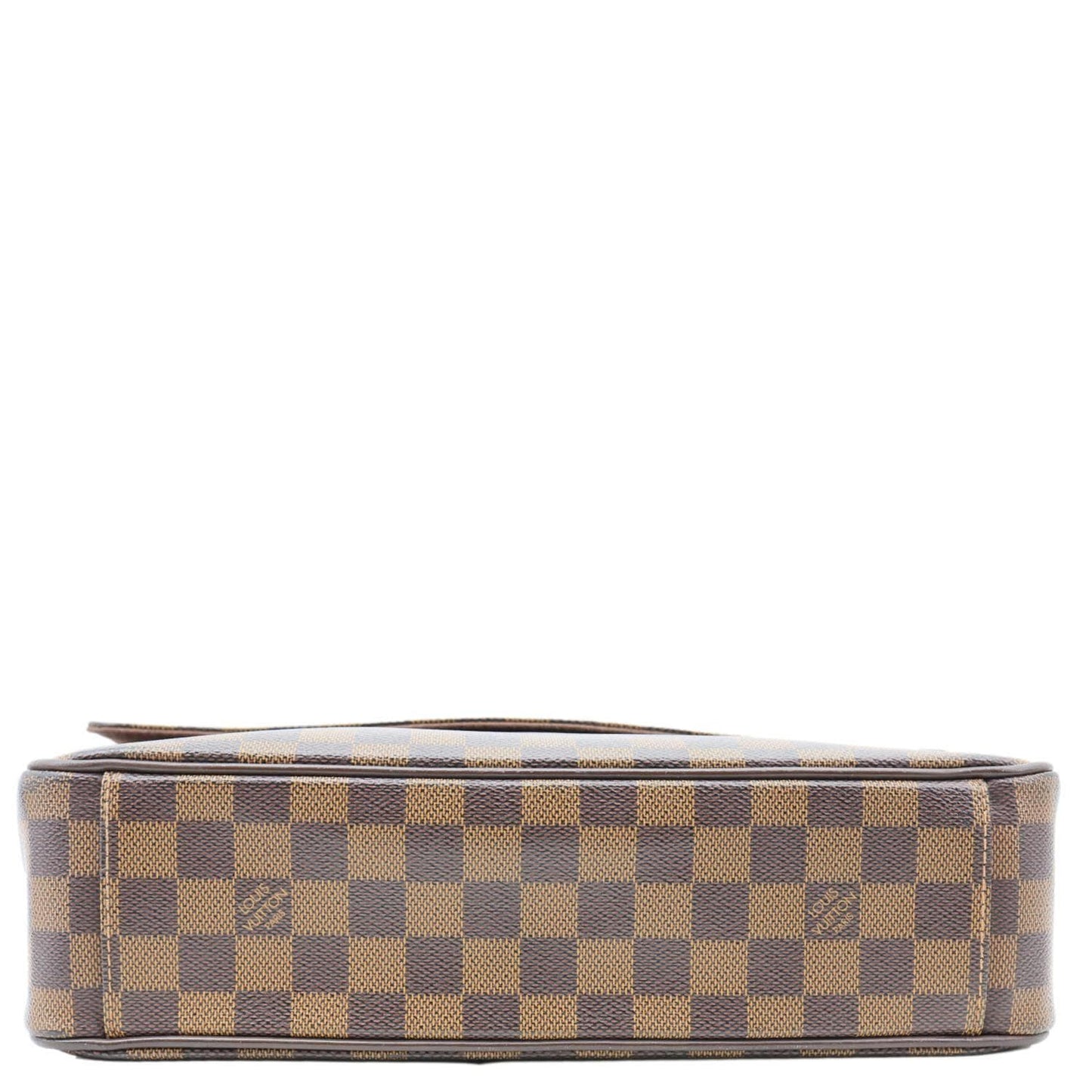 LOUIS VUITTON Shelton MM Damier Ebene Messenger Bag Brown