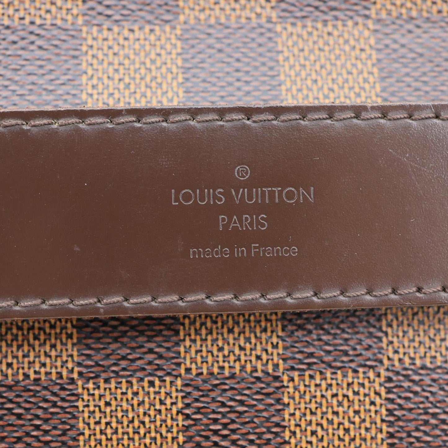LOUIS VUITTON Shelton MM Damier Ebene Messenger Bag Brown