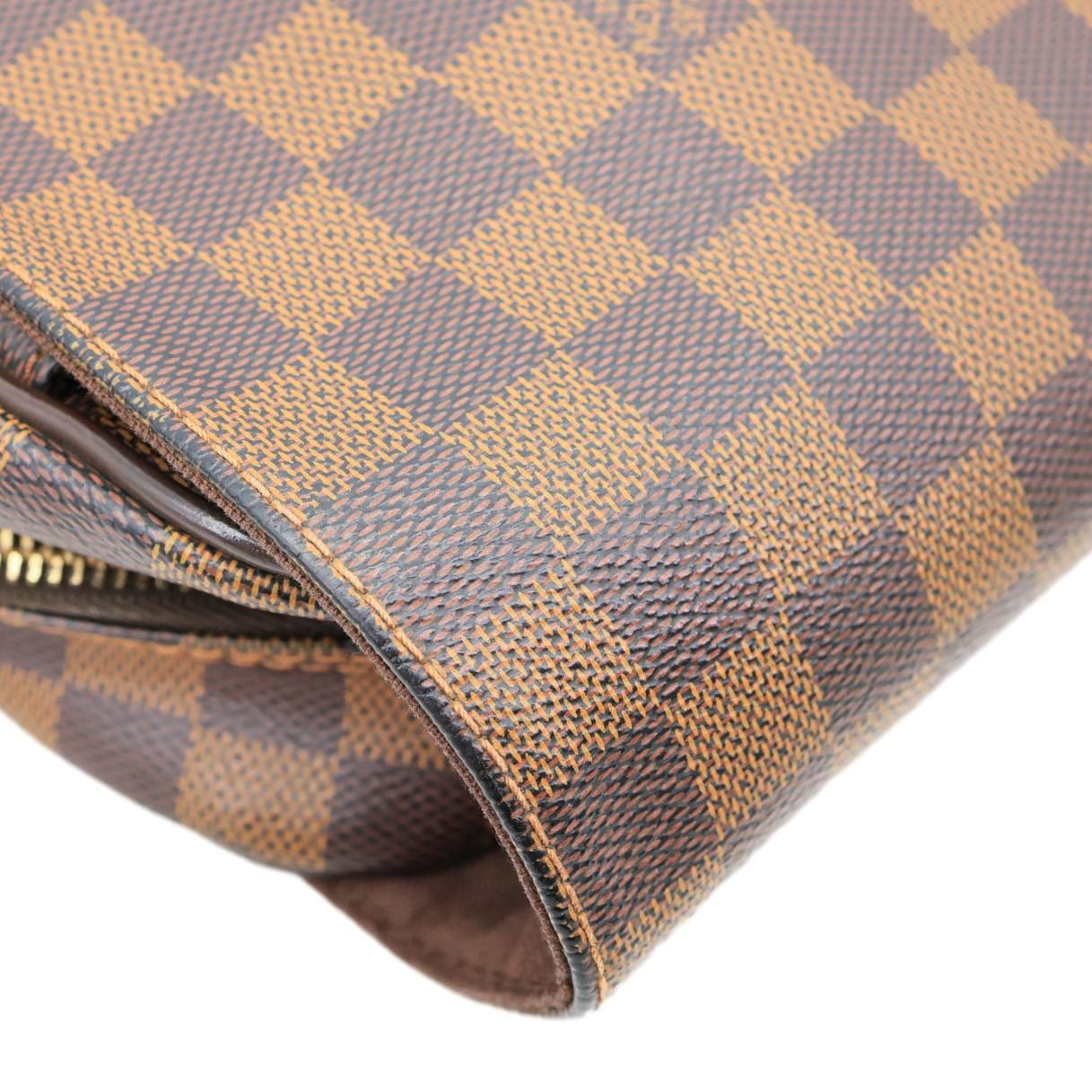 LOUIS VUITTON Shelton MM Damier Ebene Messenger Bag Brown