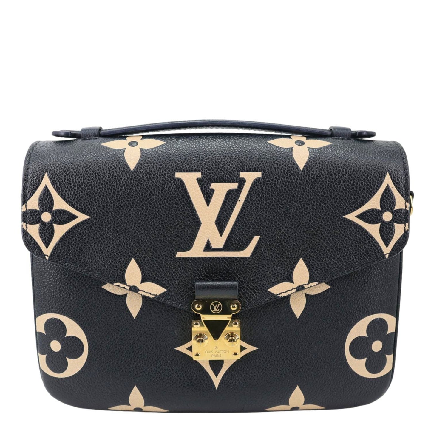 LOUIS VUITTON Metis Pochette Empreinte Leather Crossbody Bag Bicolor