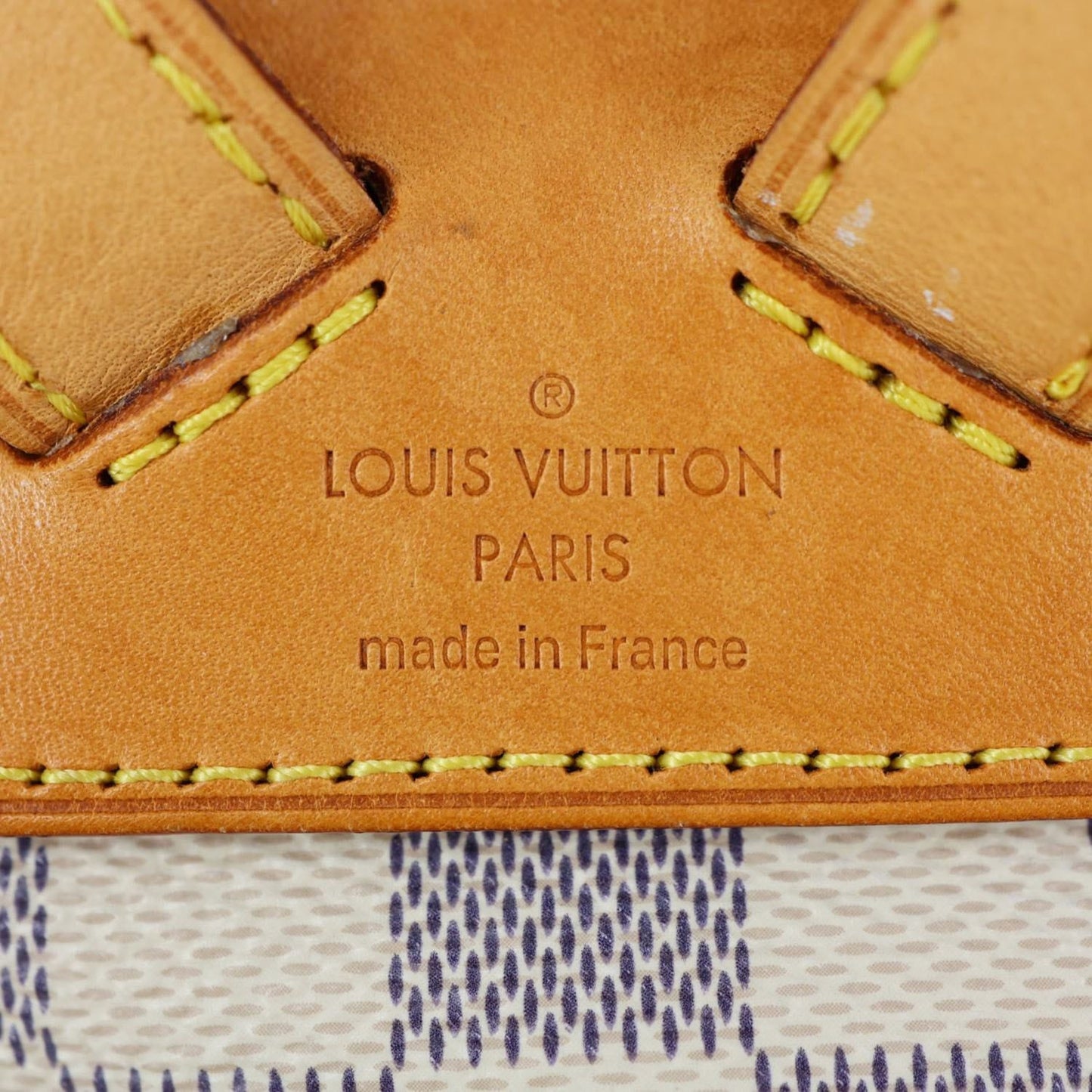 LOUIS VUITTON Sperone Damier Azur Backpack Bag Rose Ballerine