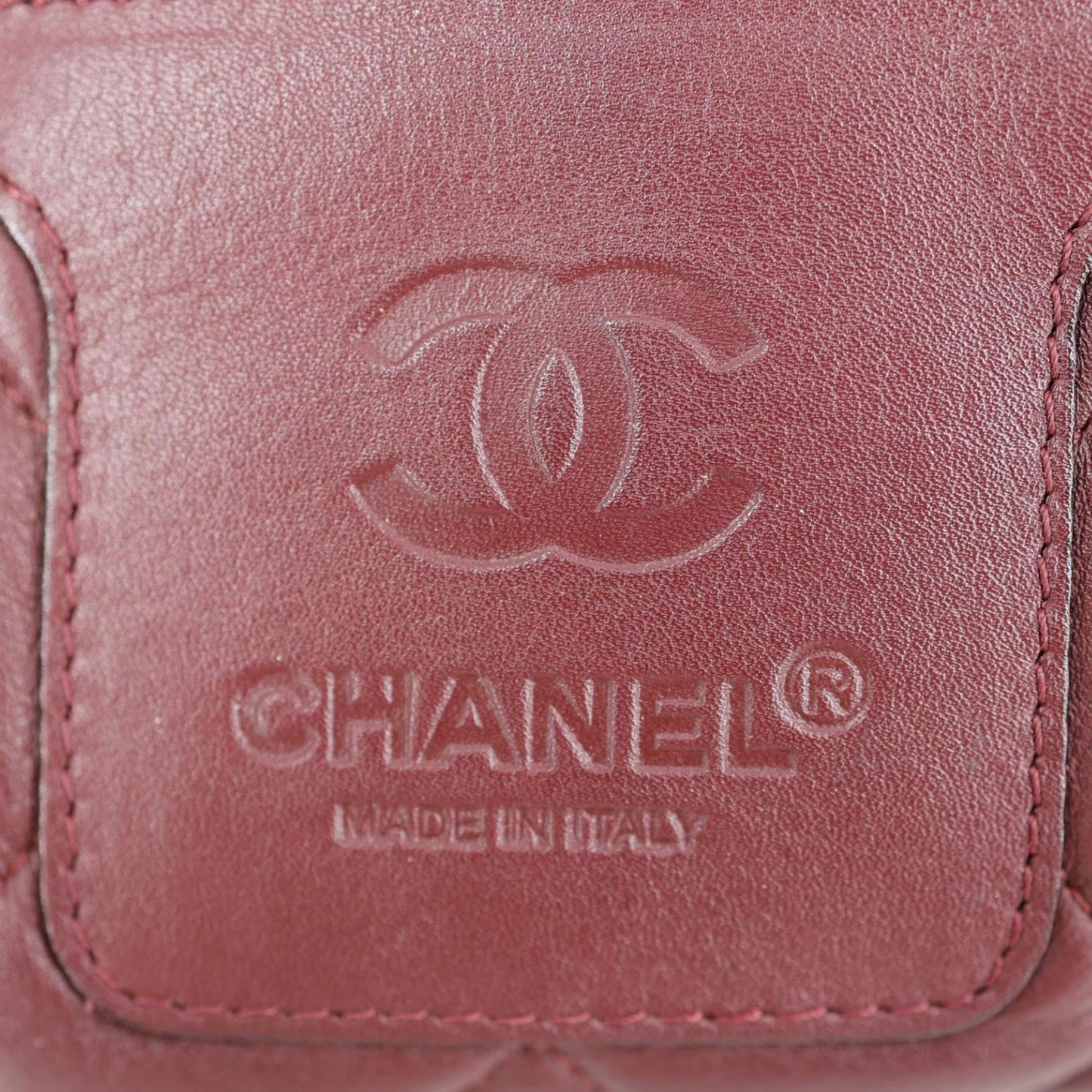 CHANEL Coco Cocoon Reversible Quilted Nylon Tote Bag Burgundy