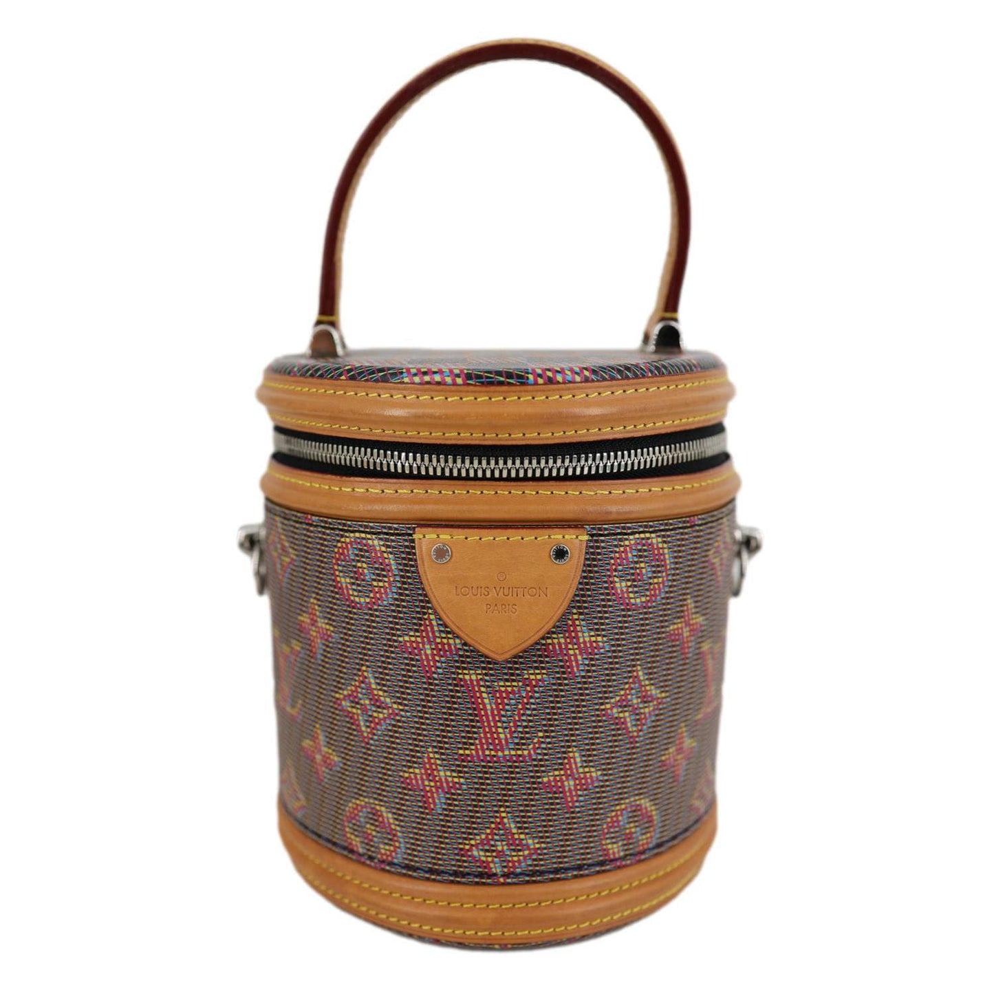 LOUIS VUITTON Cannes LV Pop Canvas Shoulder Bag Brown