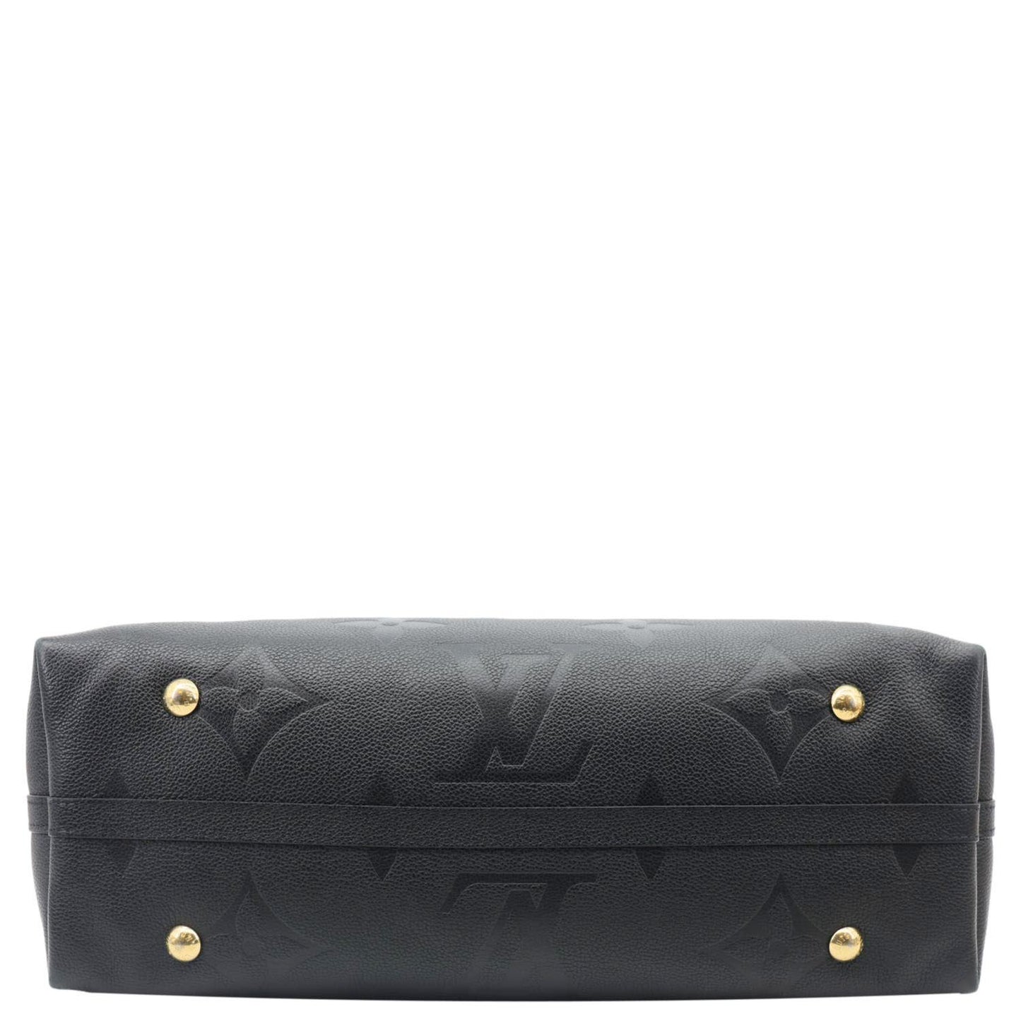 LOUIS VUITTON Carryall MM Monogram Empreinte Leather Shoulder Bag Black
