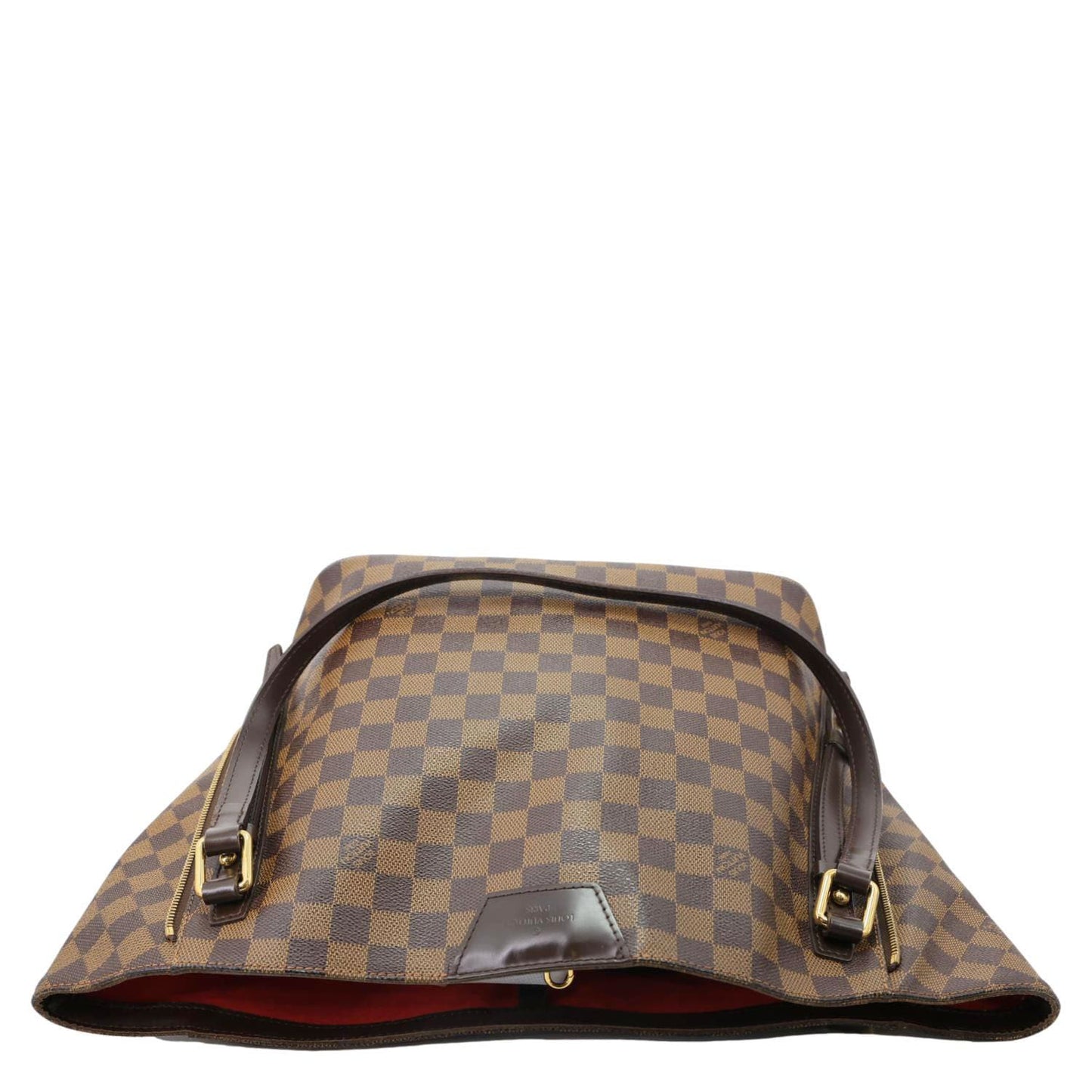 LOUIS VUITTON Cabas Rivington Damier Ebene Shoulder Bag Brown