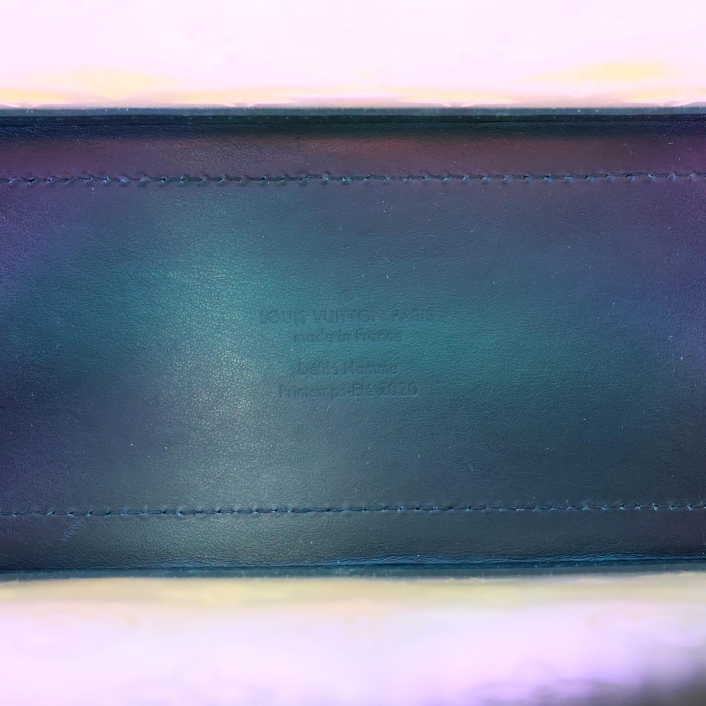 LOUIS VUITTON Soft Trunk PVC Solar Ray Monogram Iridescent Prism Crossbody Bag Black