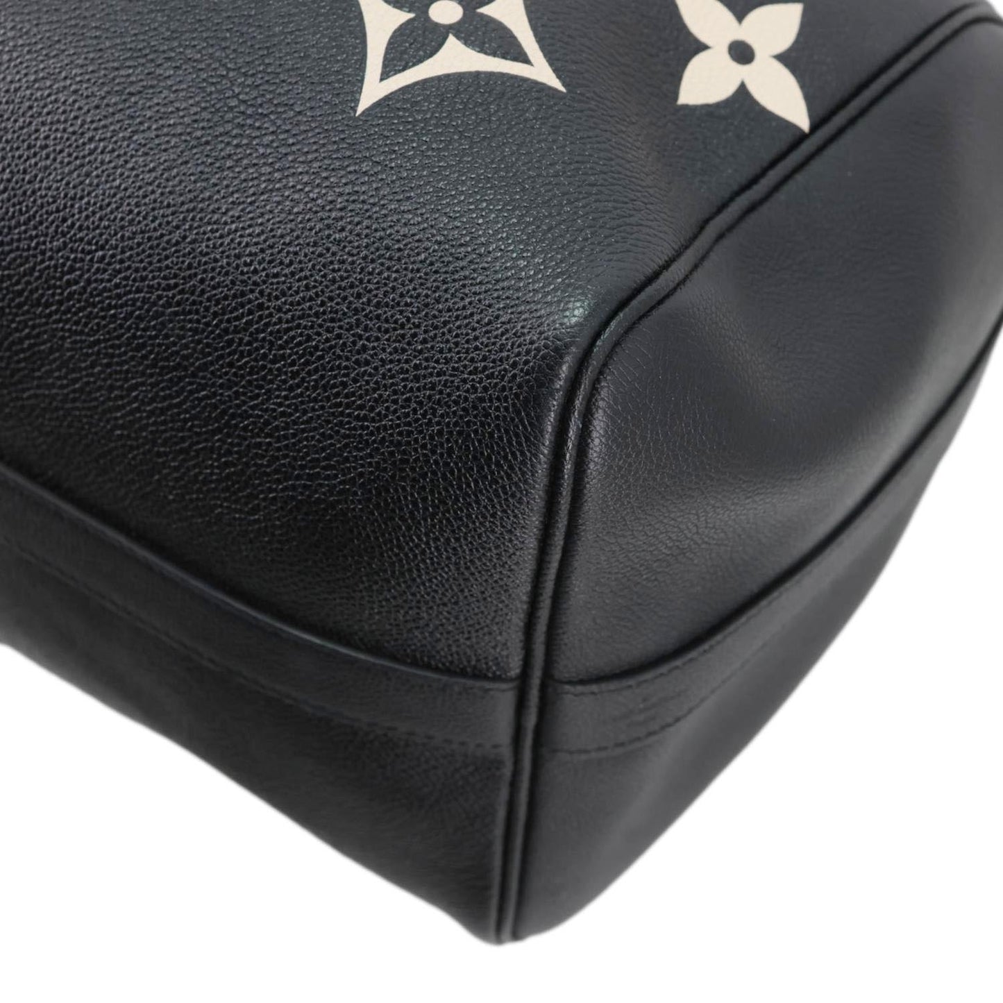LOUIS VUITTON Keepall 45 Bandouliere Monogram Empreinte Leather Travel Bag Bicolor