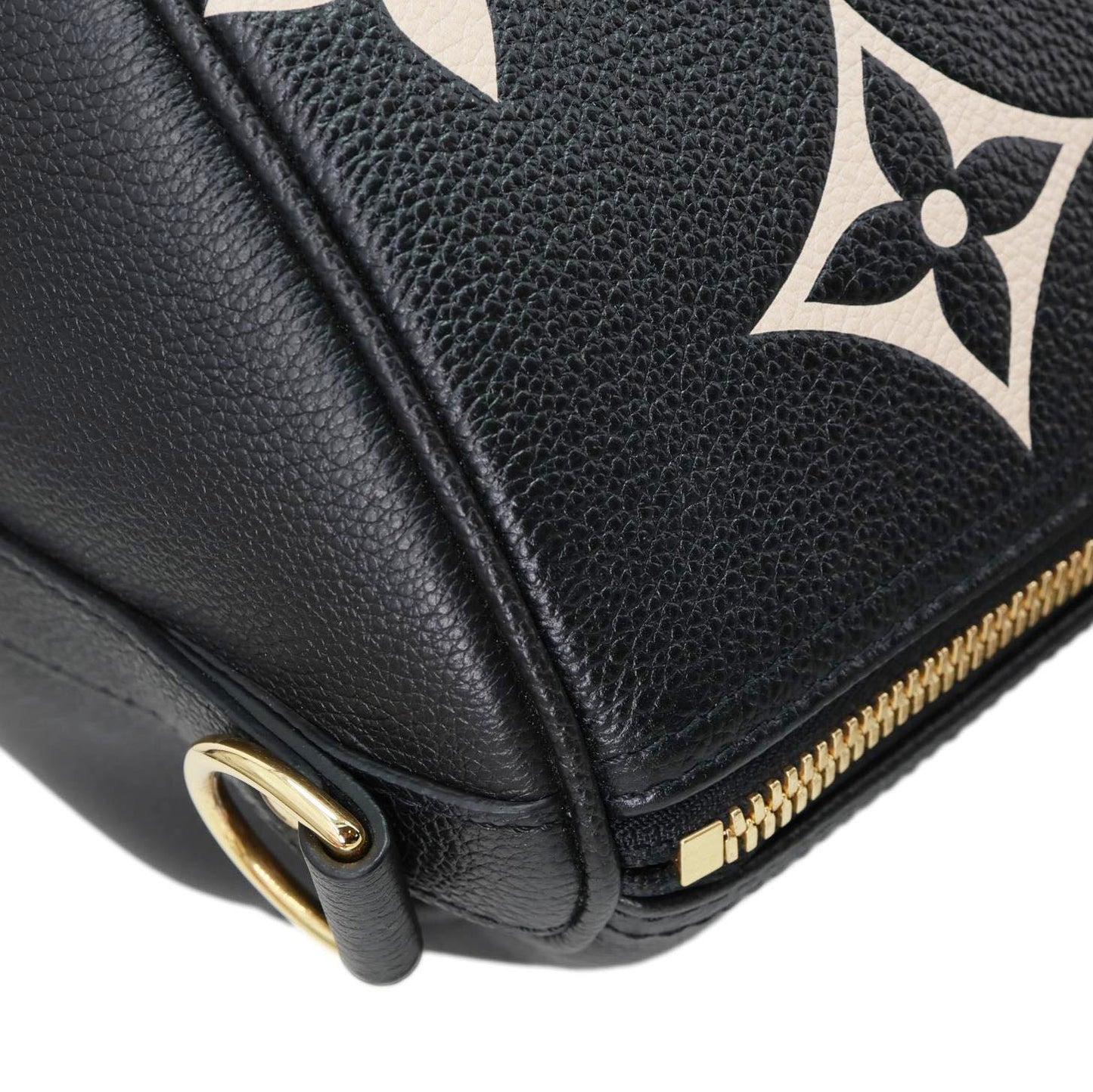 LOUIS VUITTON Keepall 45 Bandouliere Monogram Empreinte Leather Travel Bag Bicolor