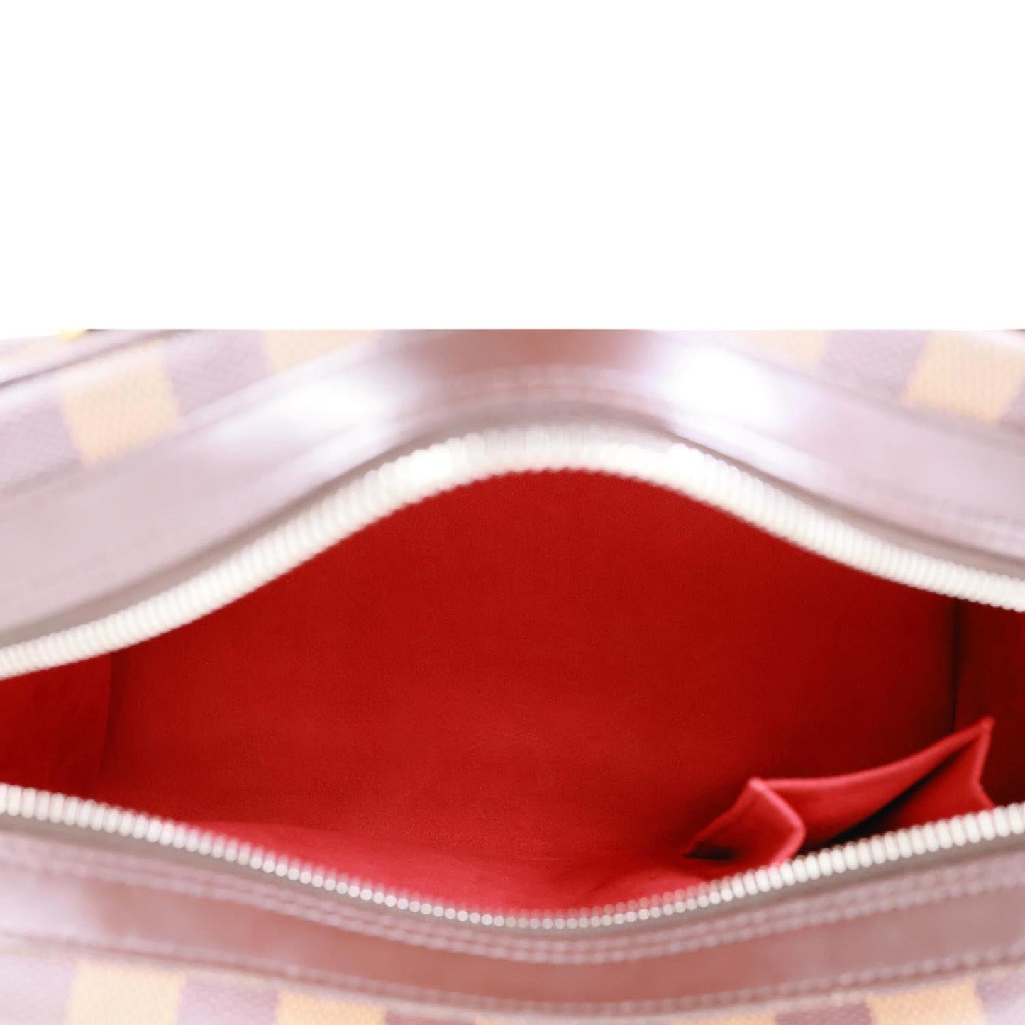 LOUIS VUITTON Duomo Damier Ebene Satchel Bag Brown