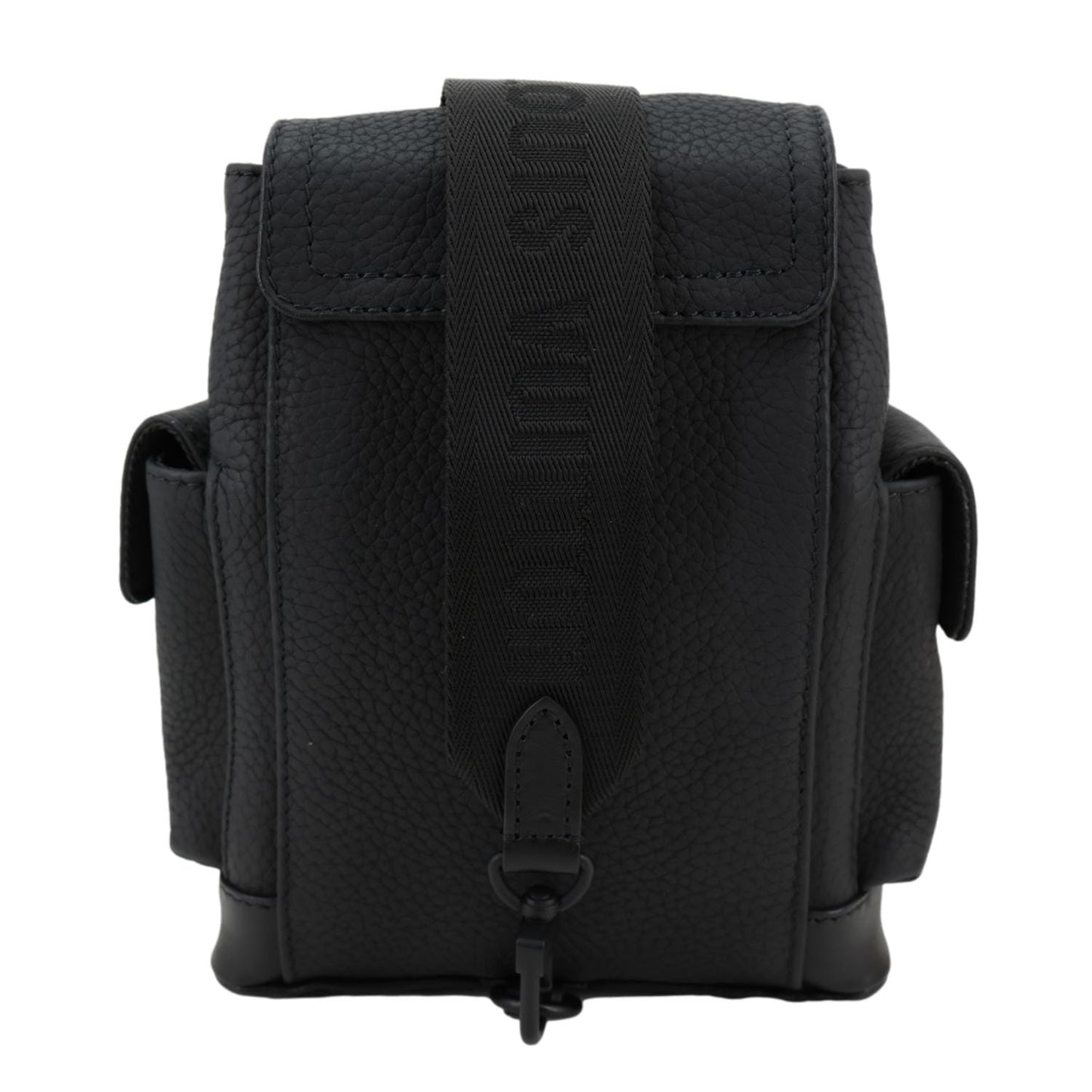 LOUIS VUITTON Christopher XS Taurillon Leather Crossbody Bag Black