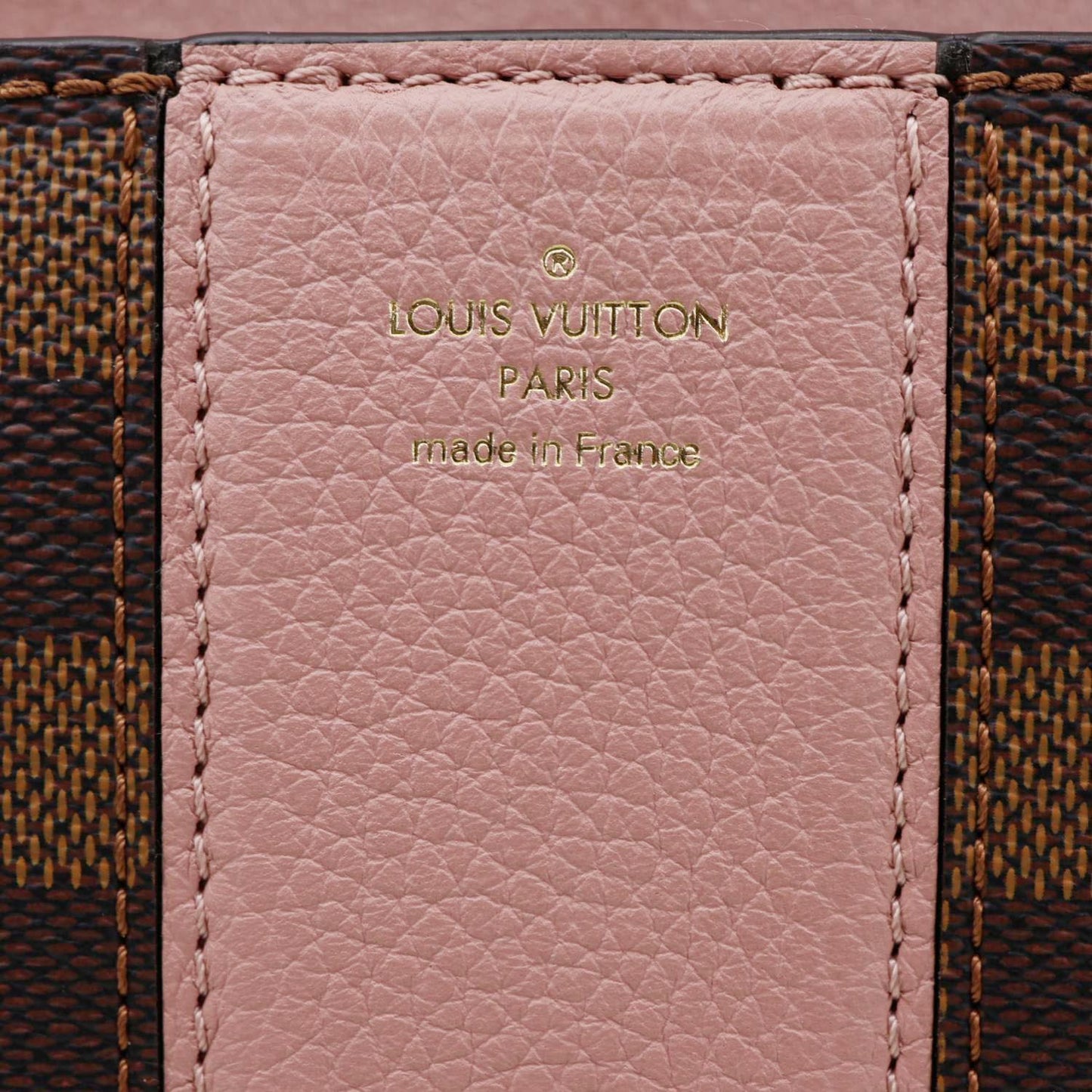 LOUIS VUITTON Wight Damier Ebene Shoulder Bag Rose Ballerine