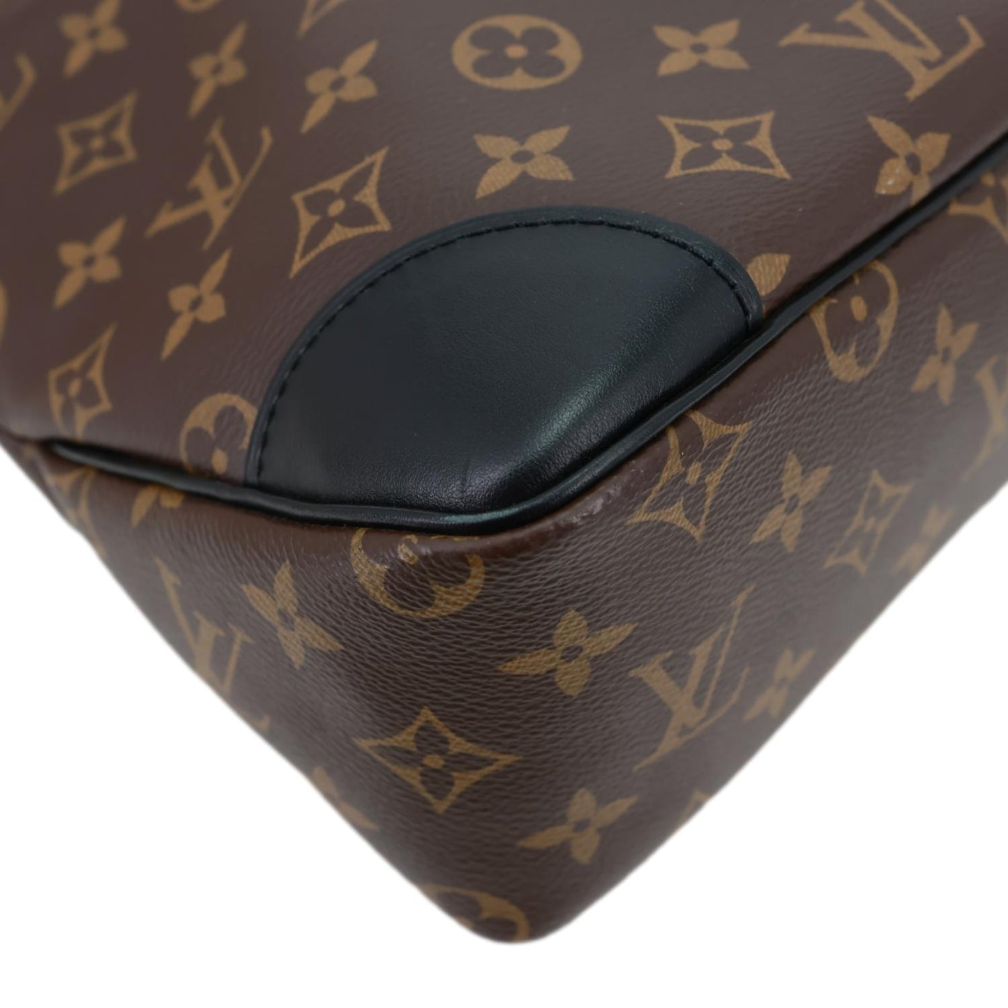 LOUIS VUITTON Odeon NM MM Monogram Canvas Shoulder Bag Black