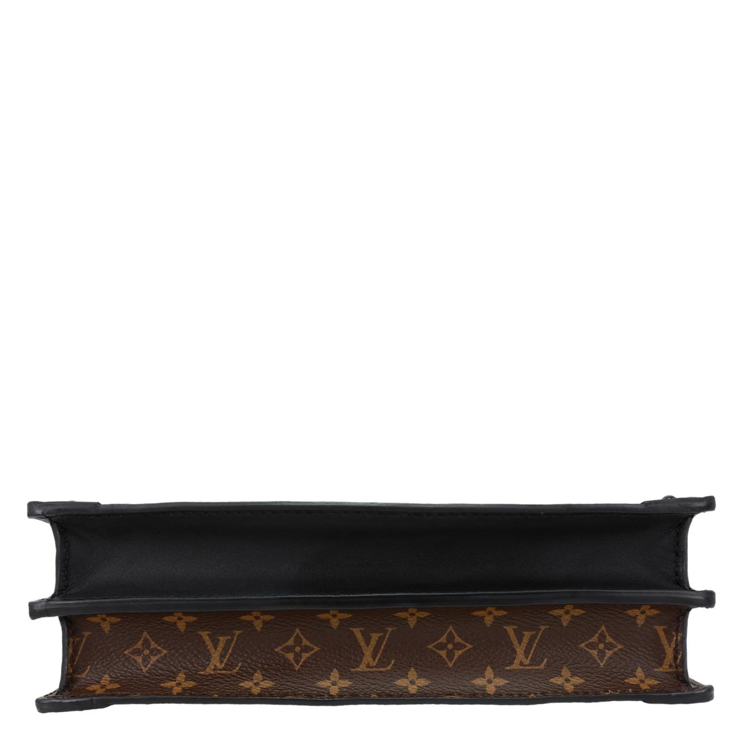 LOUIS VUITTON Trunk Clutch Reverse Monogram Crossbody Bag Brown
