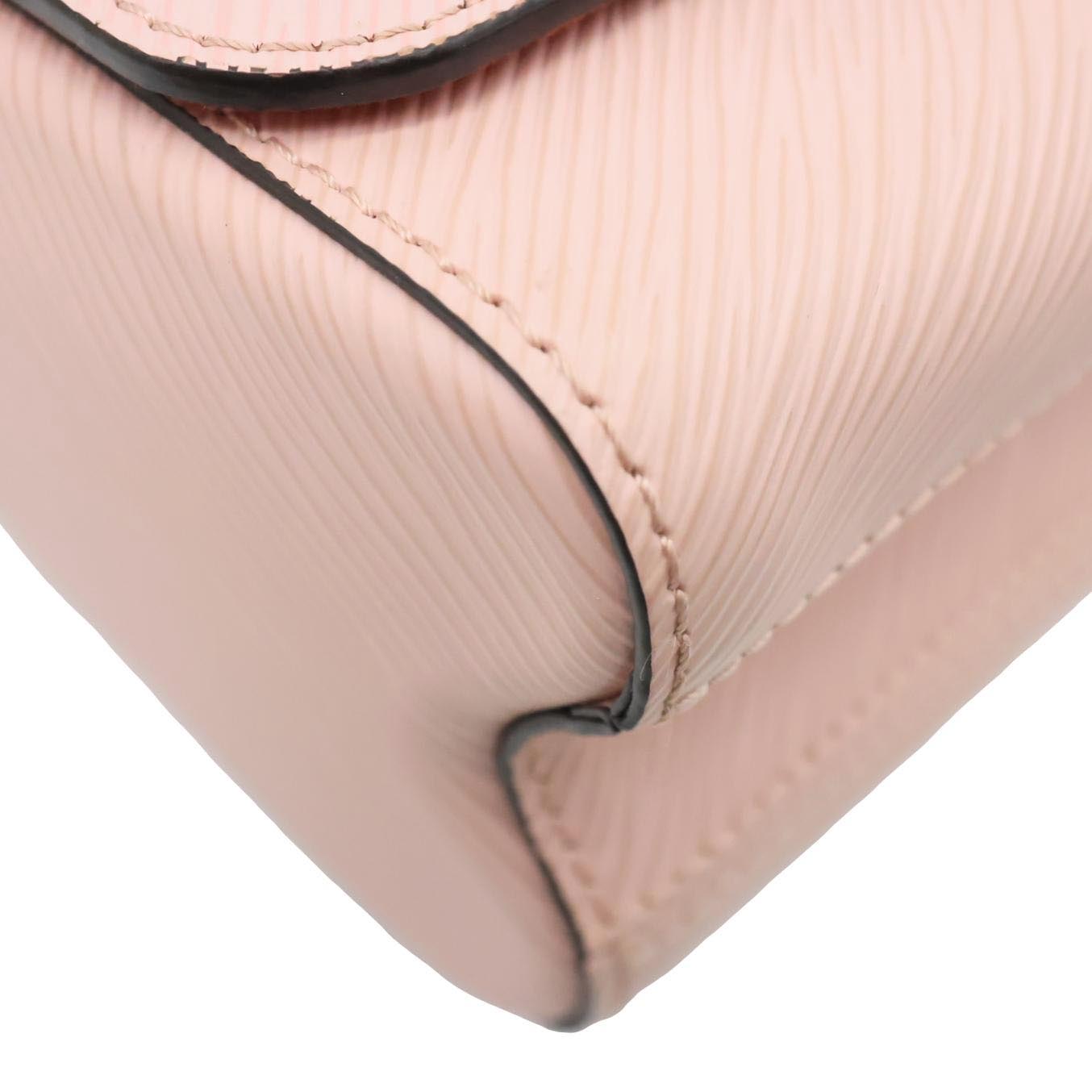 LOUIS VUITTON Twist MM Patches Epi Leather Crossbody Bag Pink