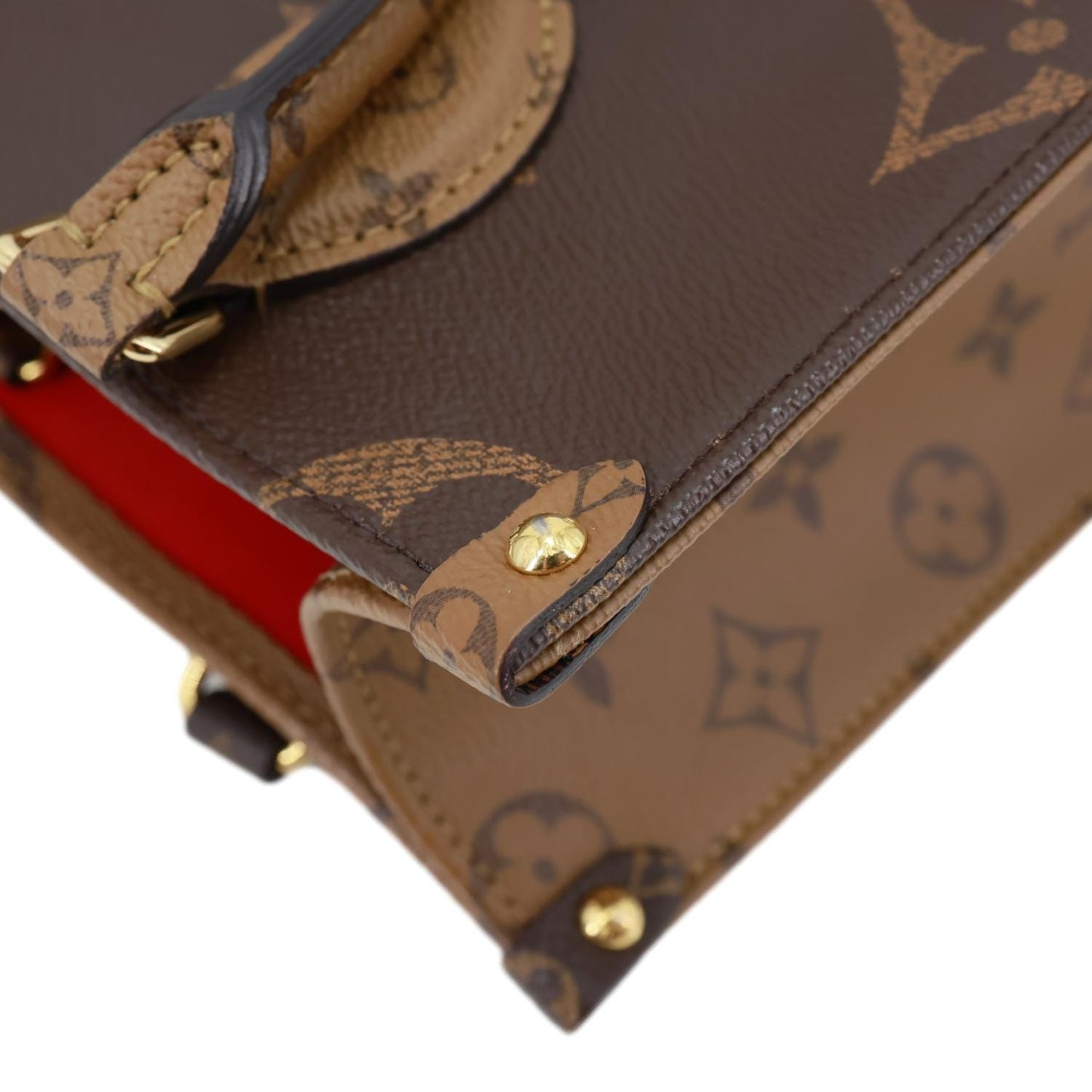 LOUIS VUITTON Onthego PM Giant Monogram Reverse Canvas Shoulder Bag Brown