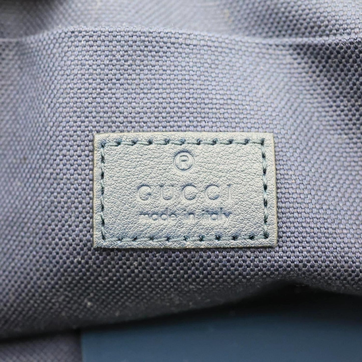 GUCCI GG Denim Backpack Navy Blue 849008
