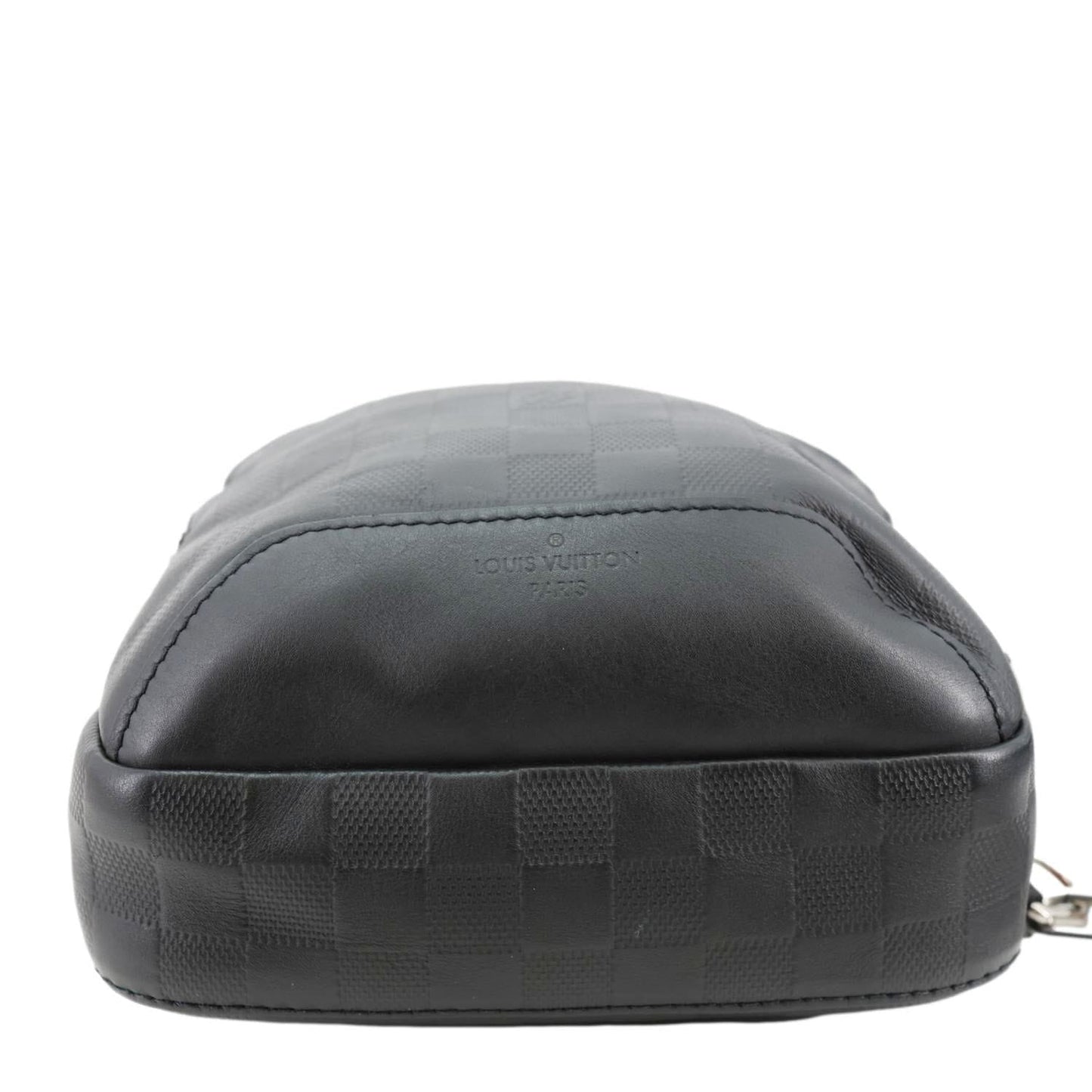 LOUIS VUITTON Avenue Sling Damier Infini Leather Backpack Bag Black