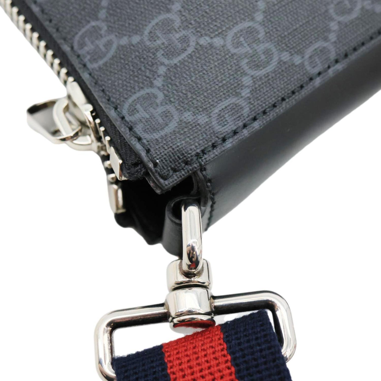 GUCCI GG Supreme Canvas Messenger Bag Black 474137