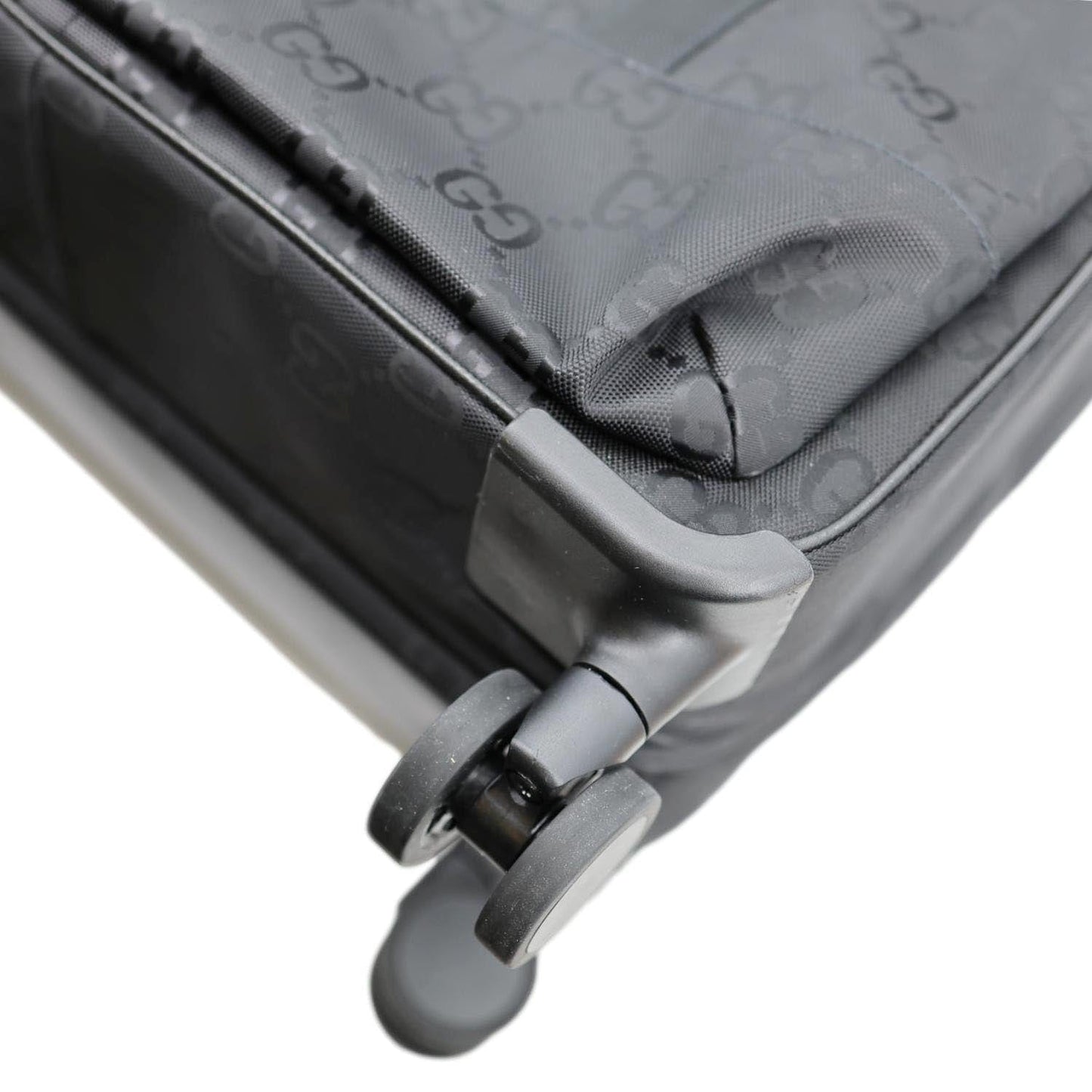 GUCCI Off The Grid Monogram Econyl Nylon Trolley Bag Black 674231