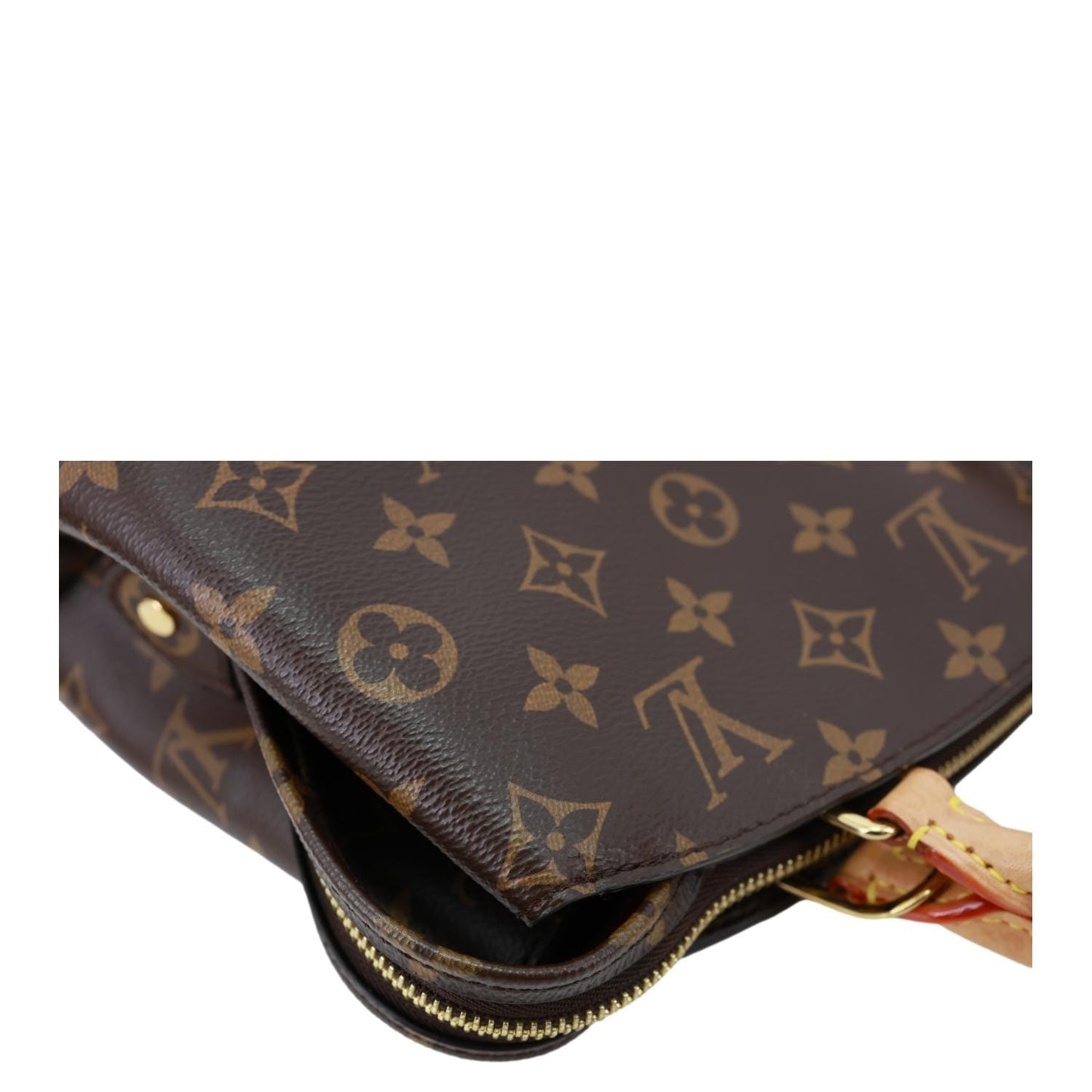 LOUIS VUITTON Petit Palais Monogram Canvas Shoulder Bag Brown