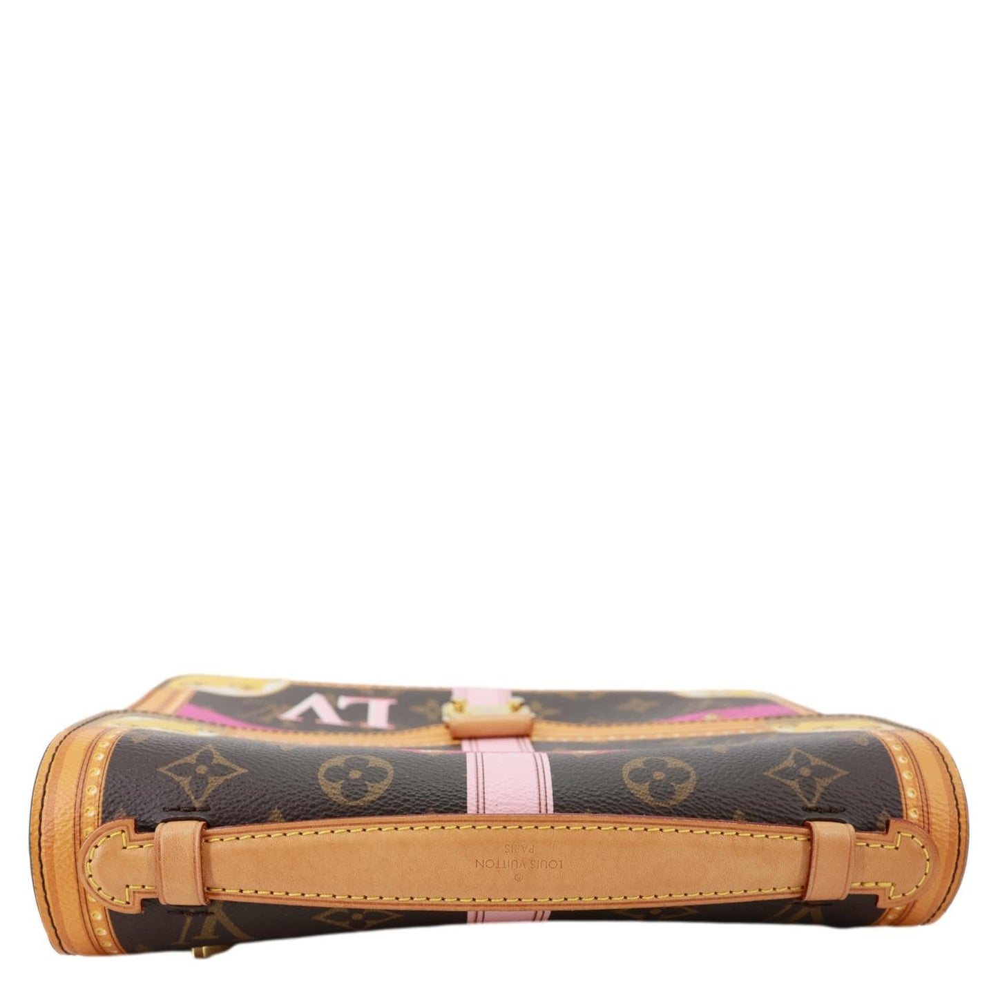 LOUIS VUITTON Summer Trunk Metis Pochette Monogram Canvas Crossbody Bag Brown