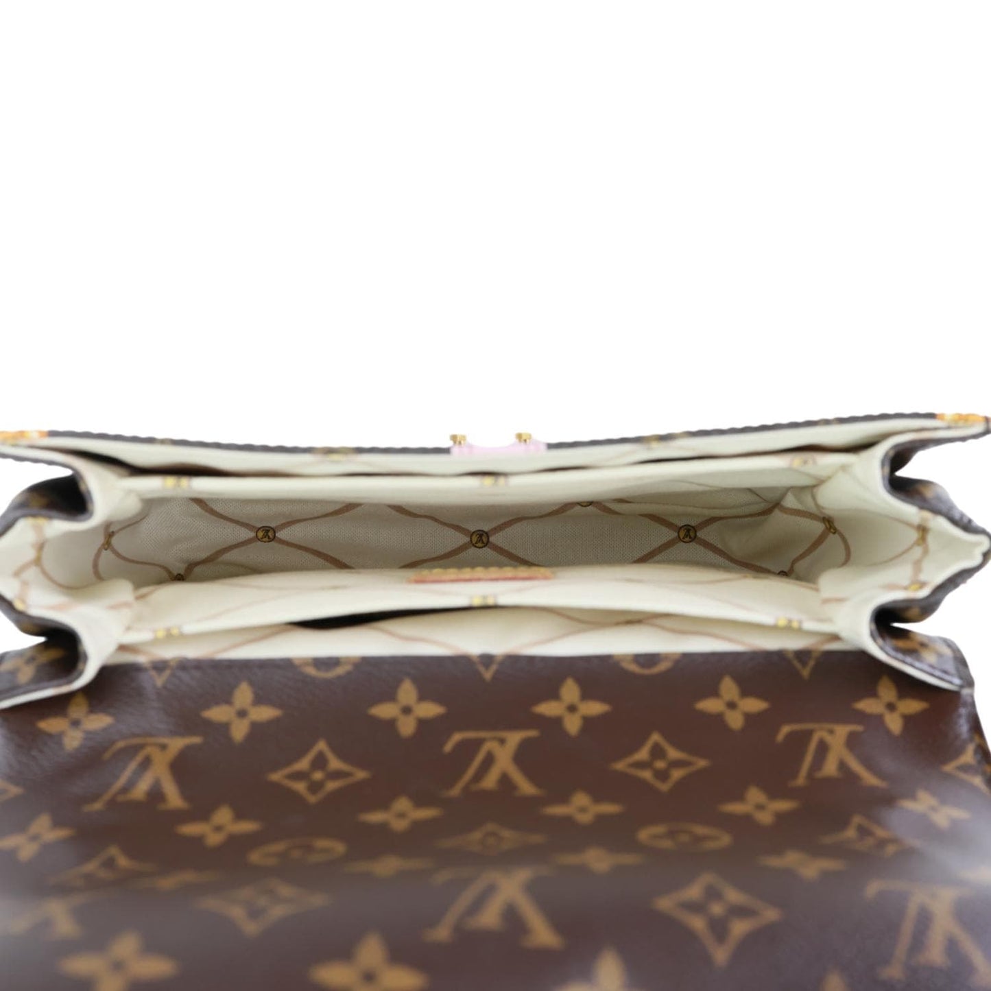 LOUIS VUITTON Summer Trunk Metis Pochette Monogram Canvas Crossbody Bag Brown