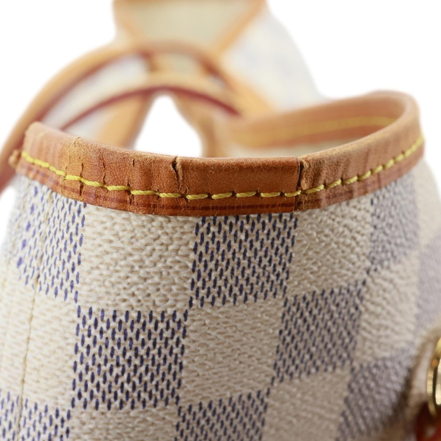 LOUIS VUITTON Neverfull GM Damier Azur Tote Shoulder Bag White