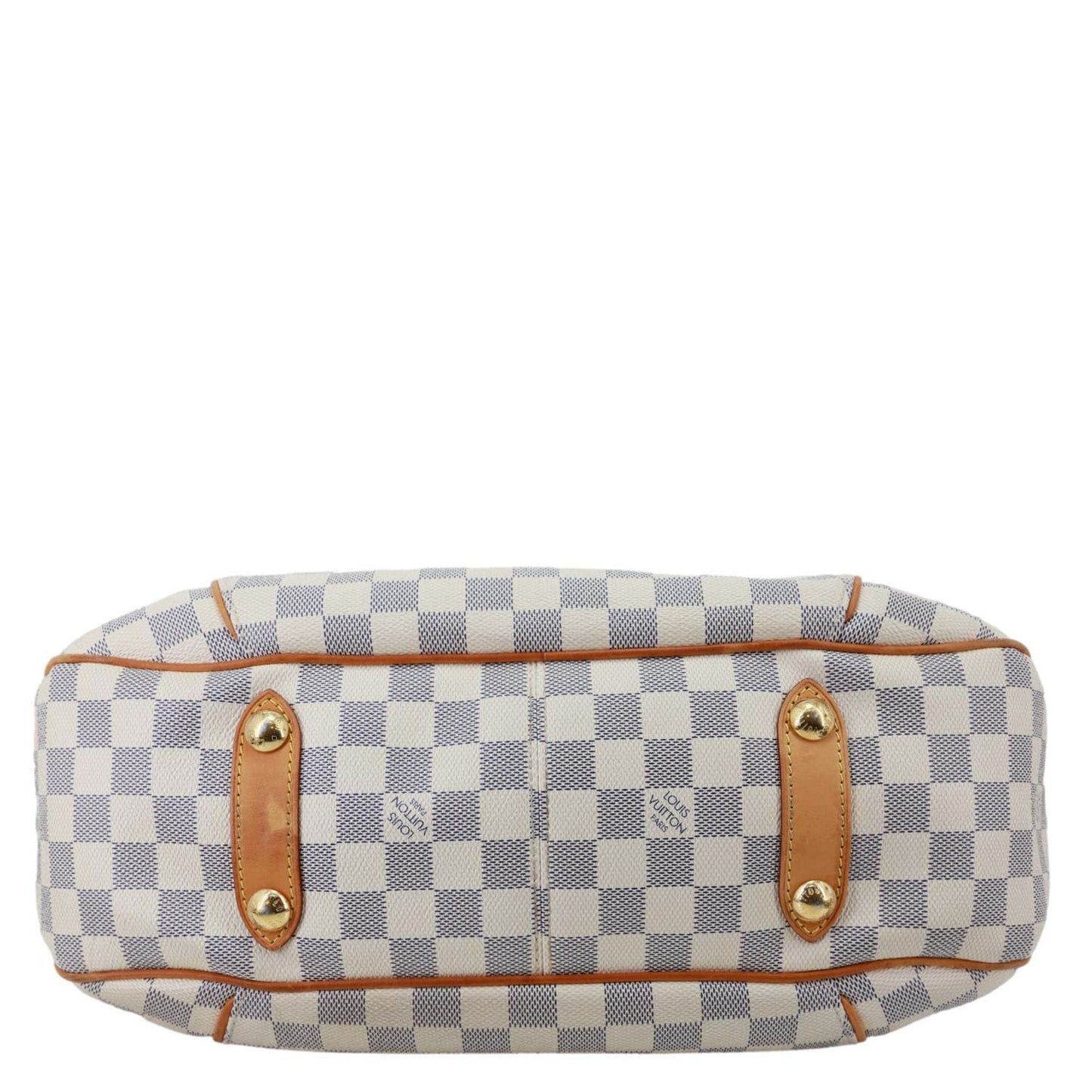 LOUIS VUITTON Galliera PM Damier Azur Hobo Bag White