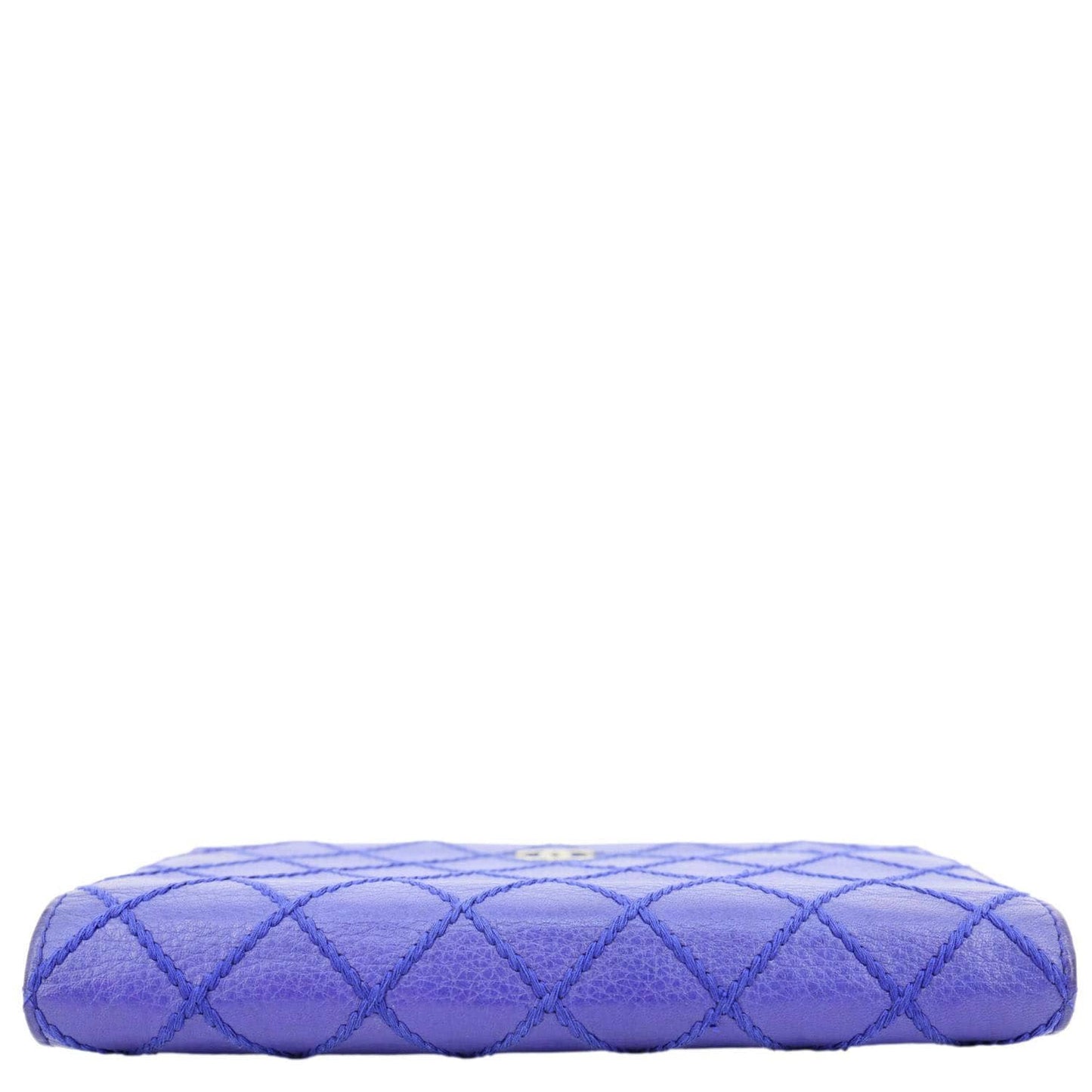 CHANEL Fancy CC Quilted Calfskin Leather Wallet On Chain Bag Royal Blue