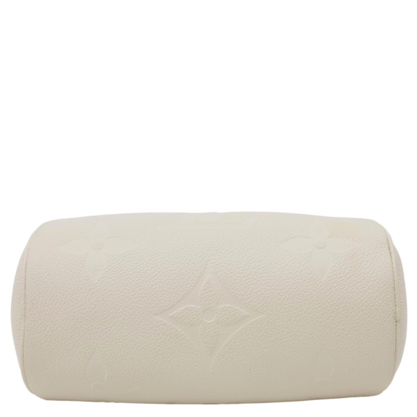LOUIS VUITTON Papillon BB Monogram Empreinte Leather Shoulder Bag Off White
