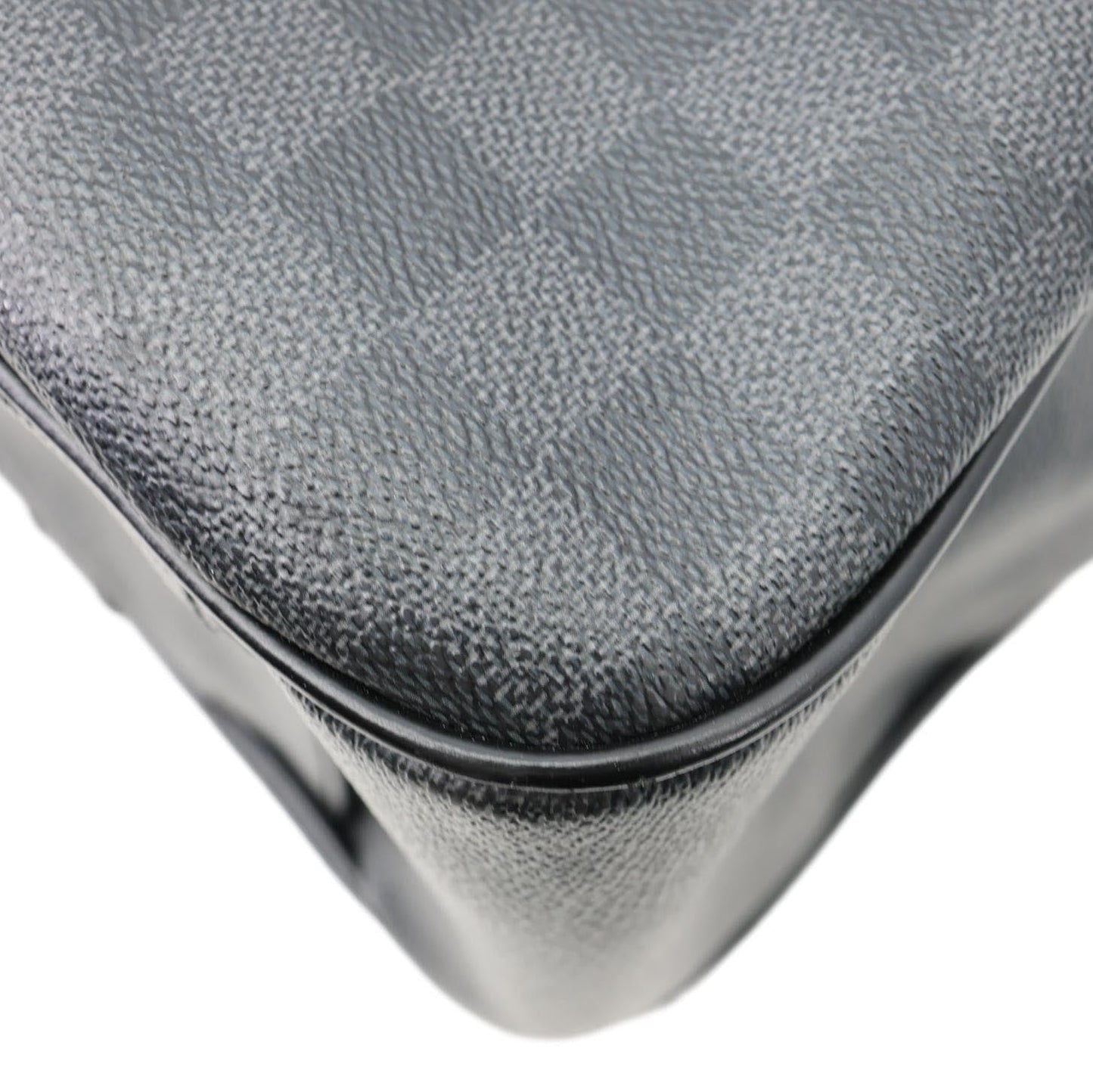 LOUIS VUITTON Tadao Damier Graphite Shoulder Bag Black